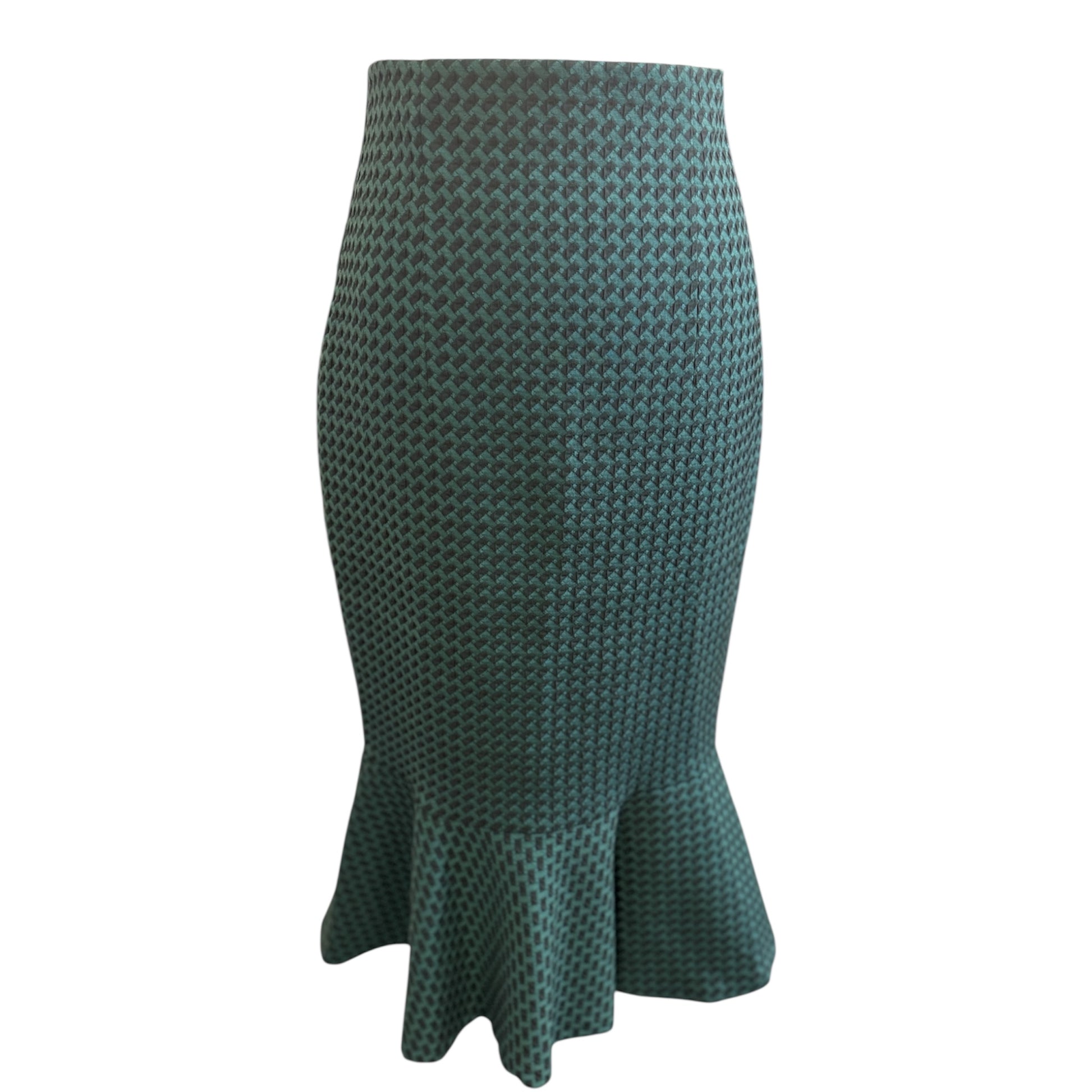 M&S fitted peplum bottom midi skirt