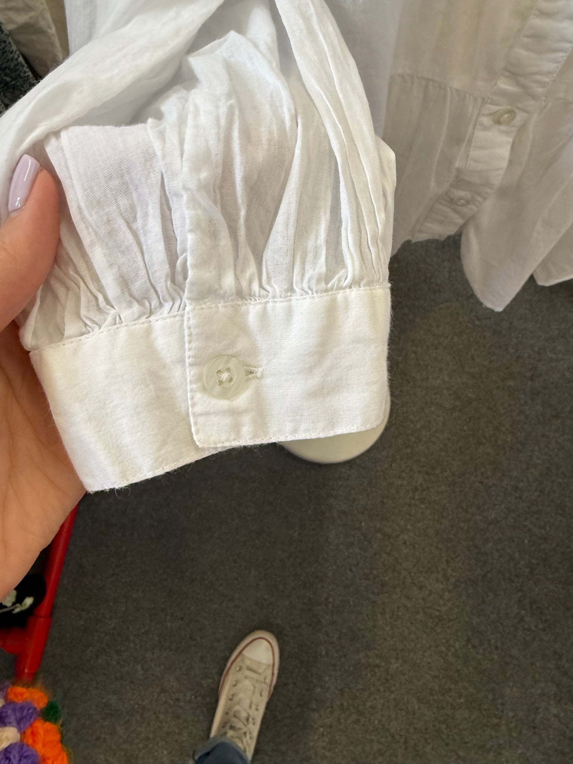 New Look white long sleeved tier shirt