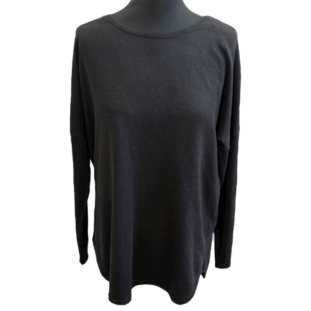 M&S black round neck jumper