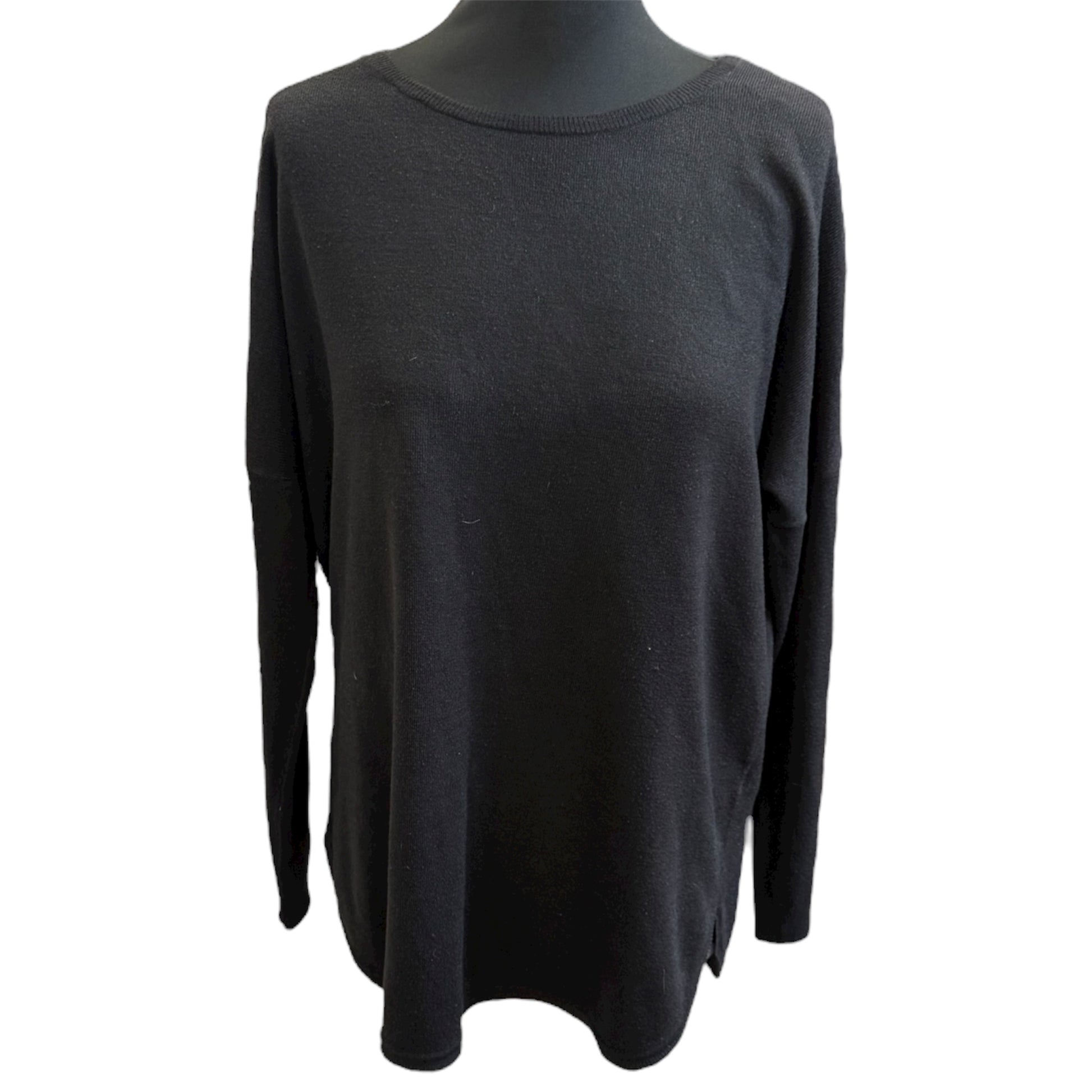 M&S black round neck jumper