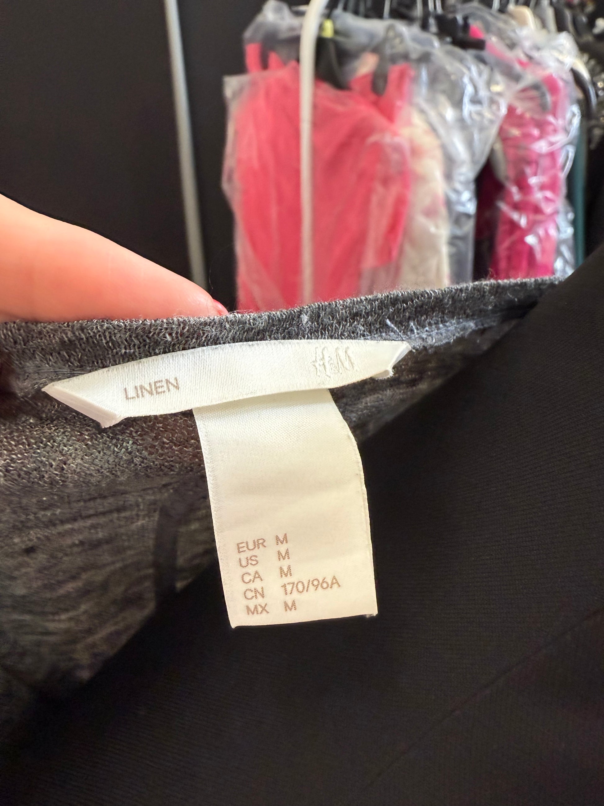 H&M long sleeve grey top