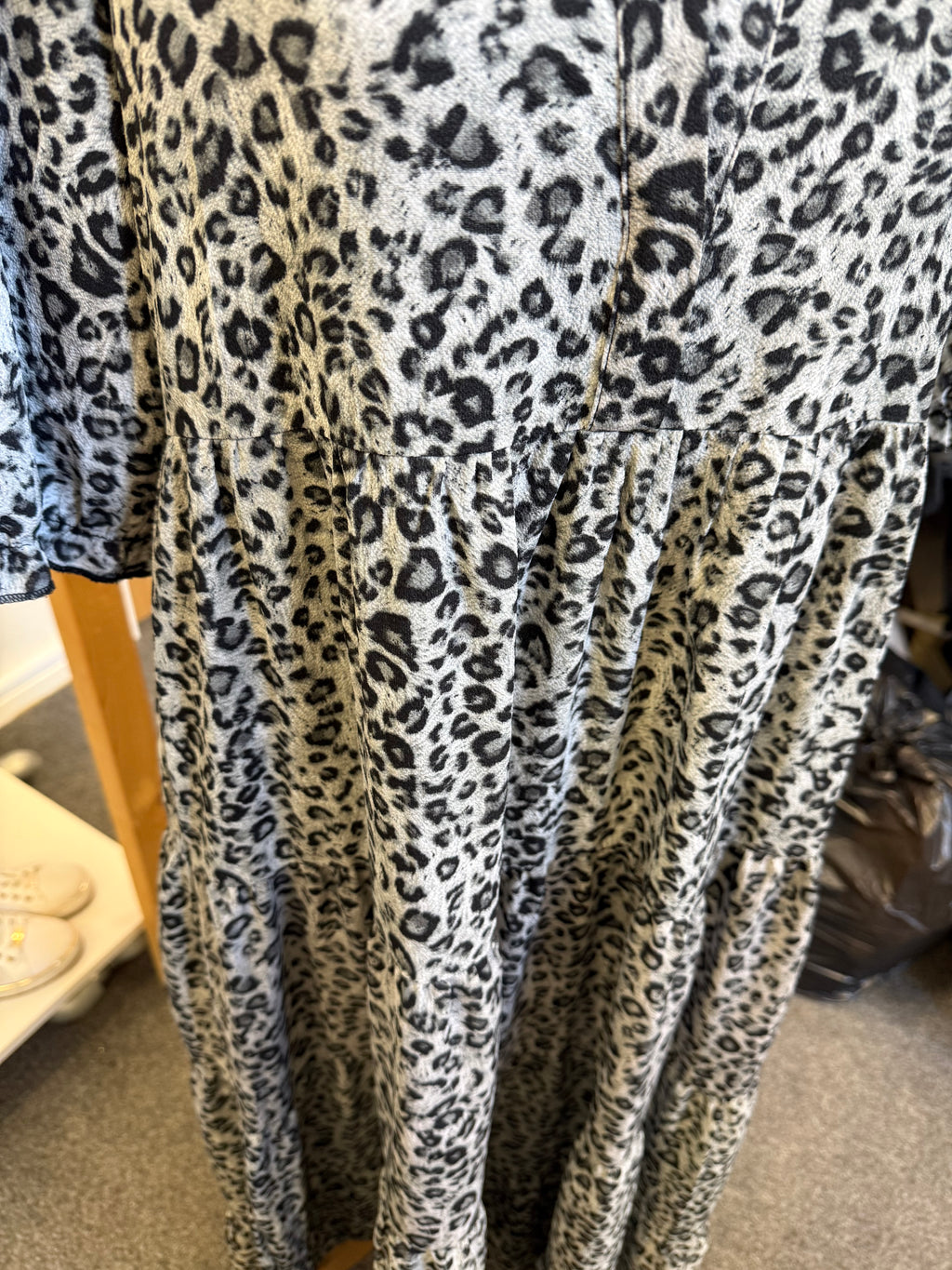 Stella Morgan short sleeved animal maxi dress