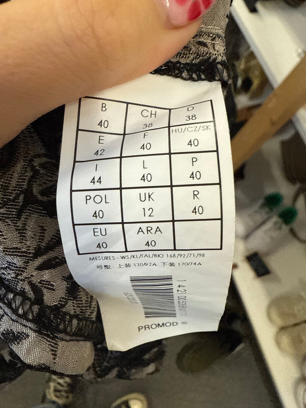 Promod silver embroidered detail skirt