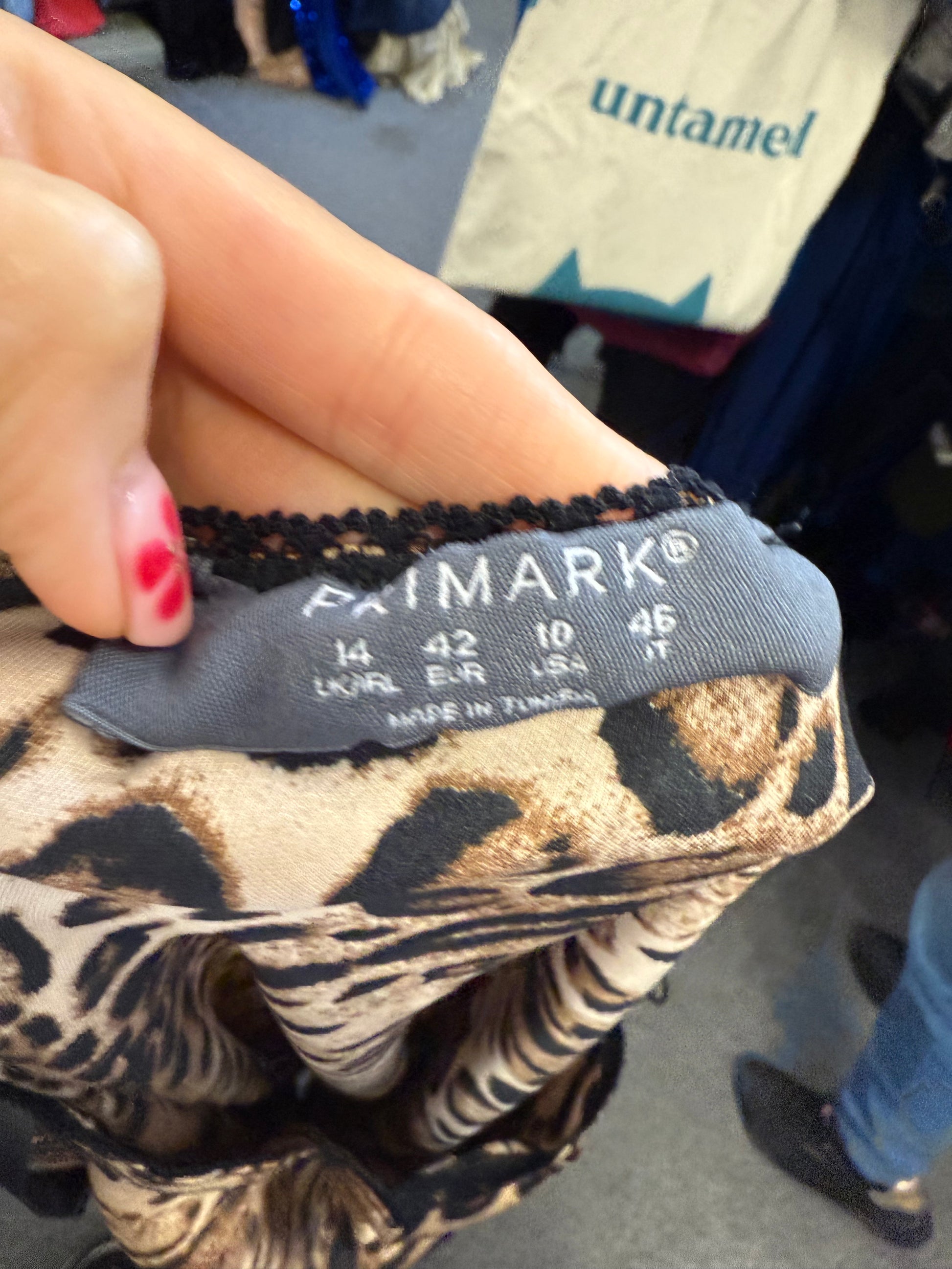 Leopard print maxi skirt