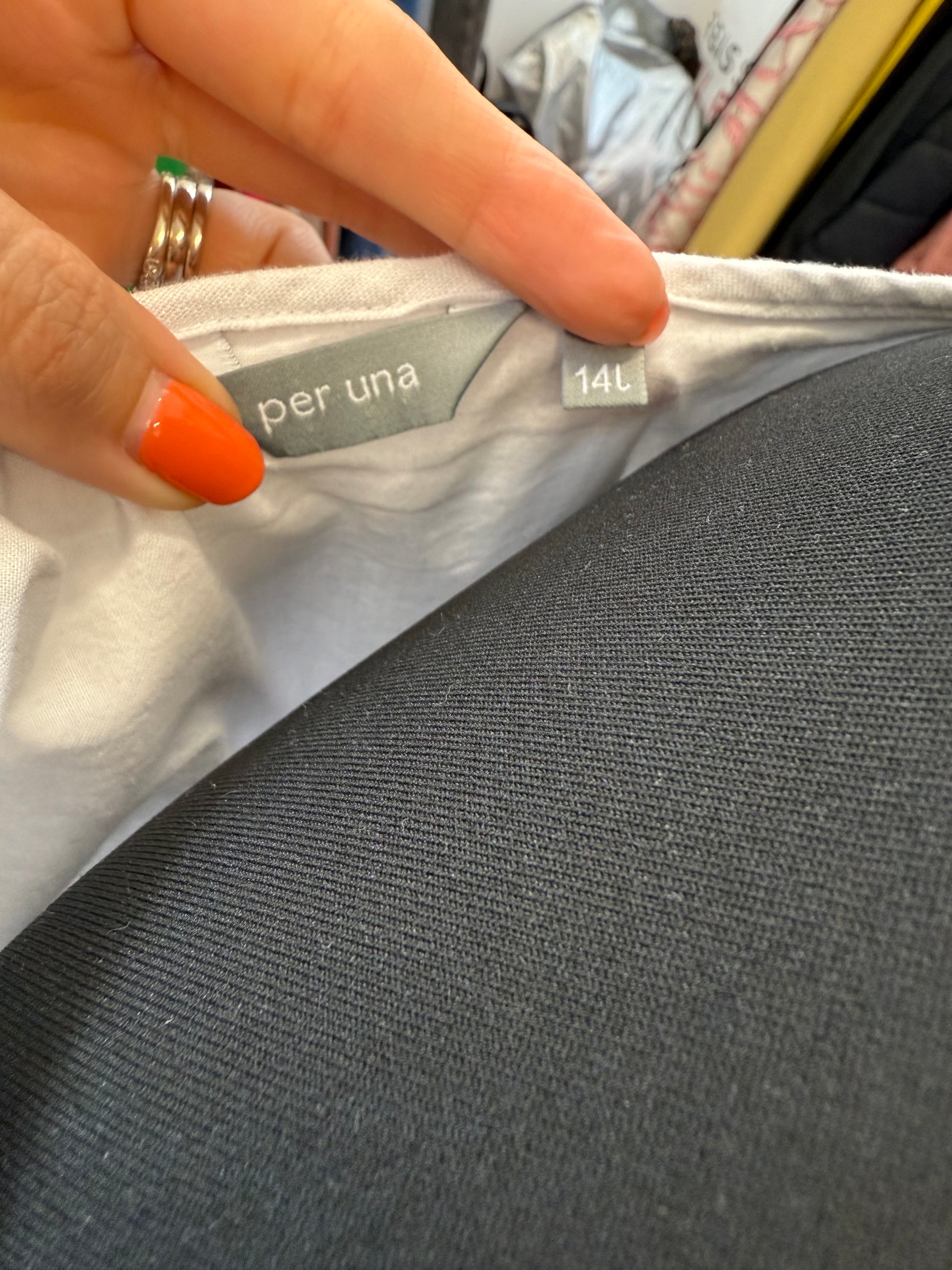 Per Una black detail linen dress