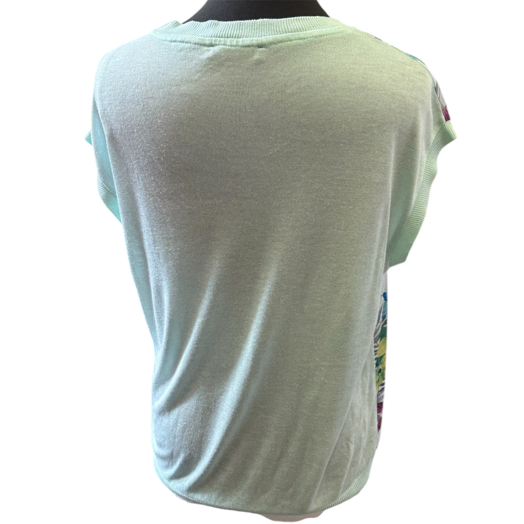 Dunnes floral sheer from knit top