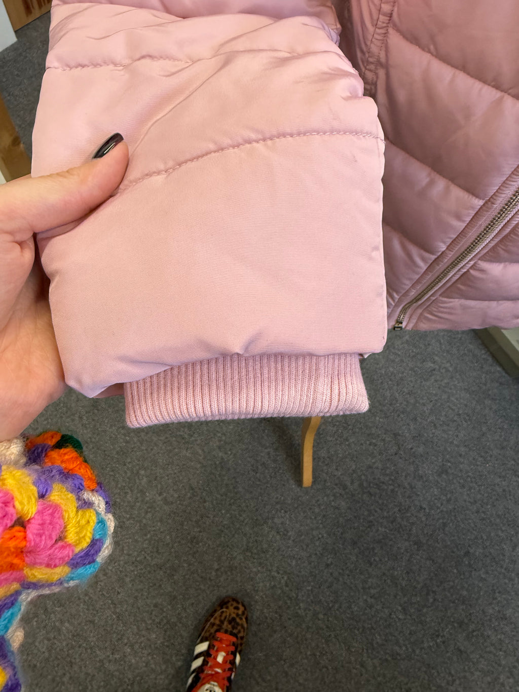 Miss Selfridge pink padded jacket