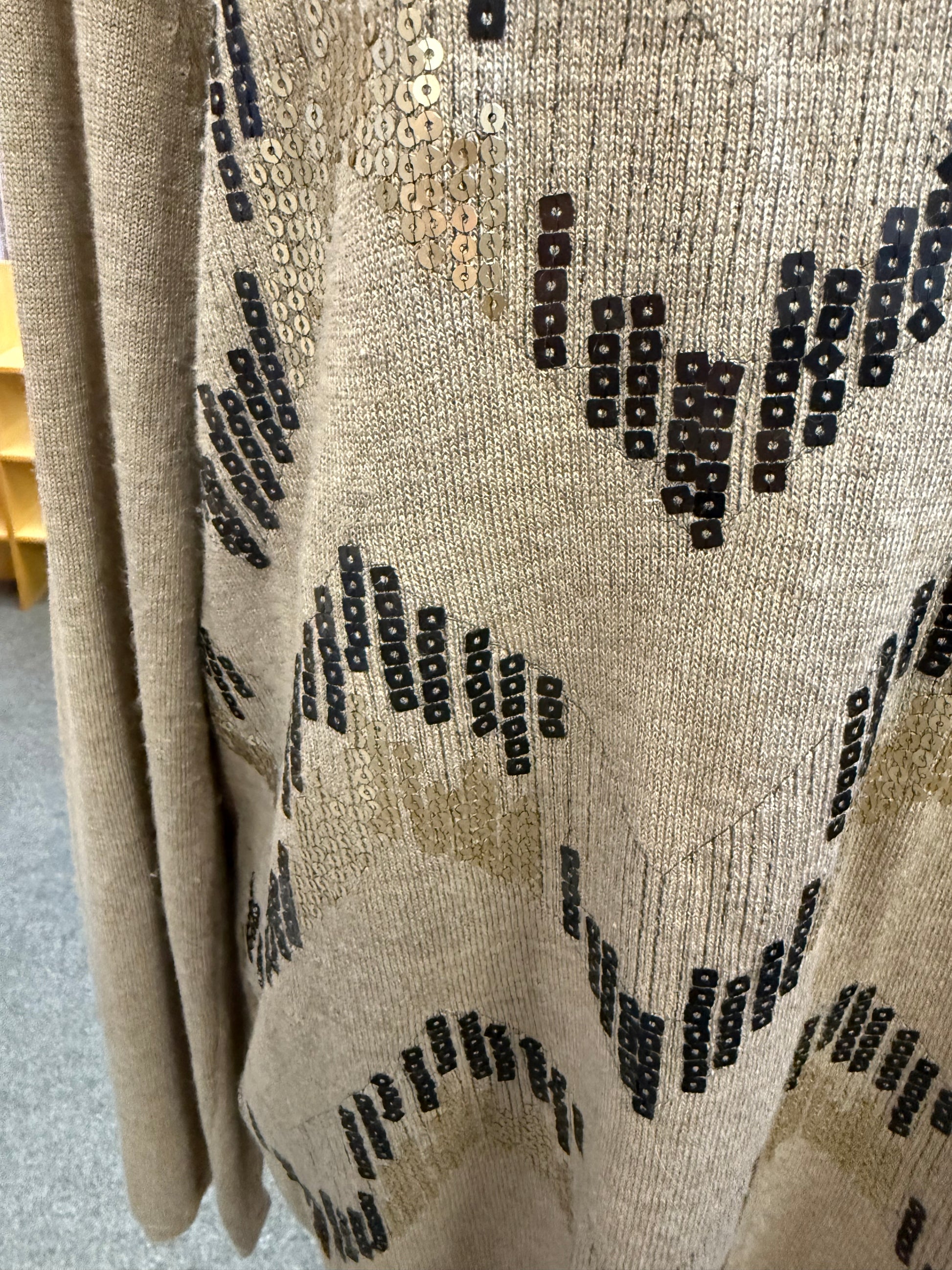 Oscar B sequin detail rollneck jumper