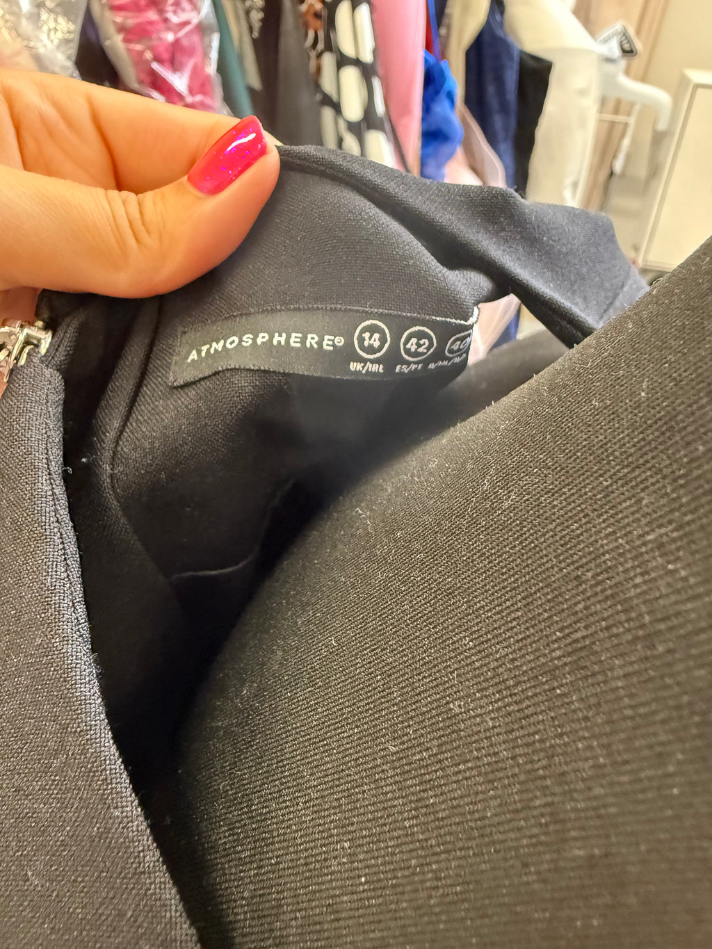 Primark black sleeveless knee length dress