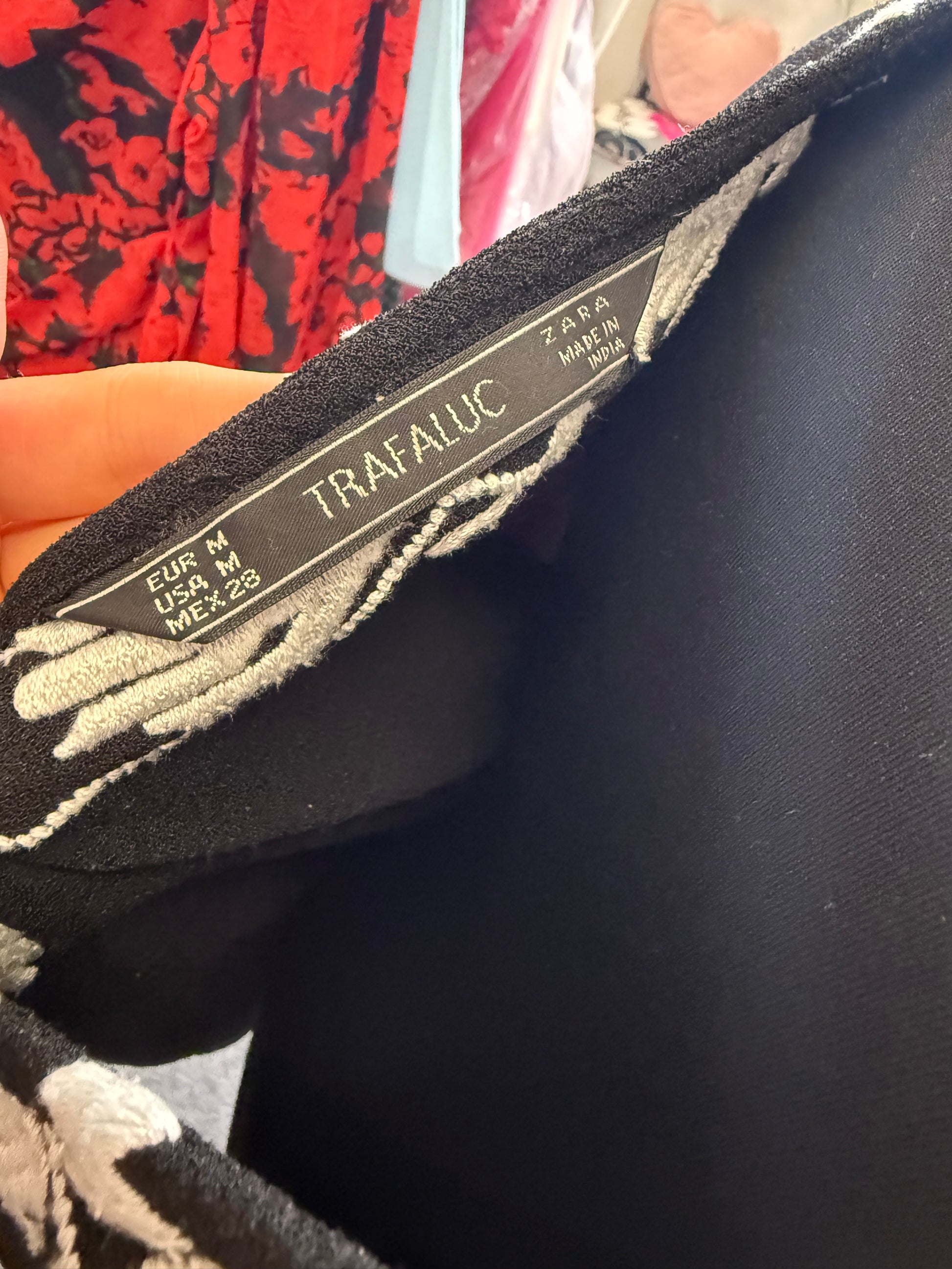 Zara embroidered mini dress