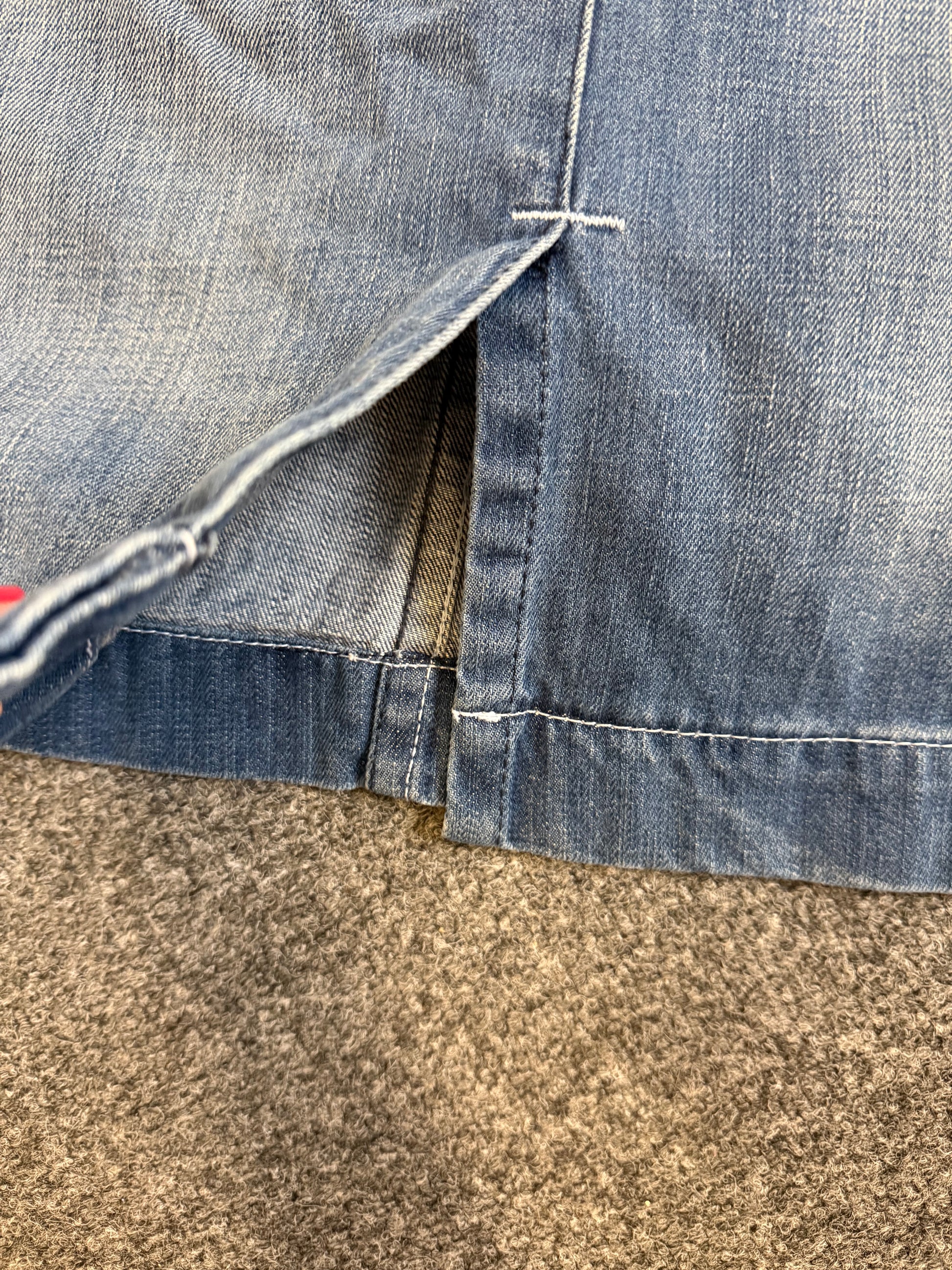 M&S knee length denim skirt