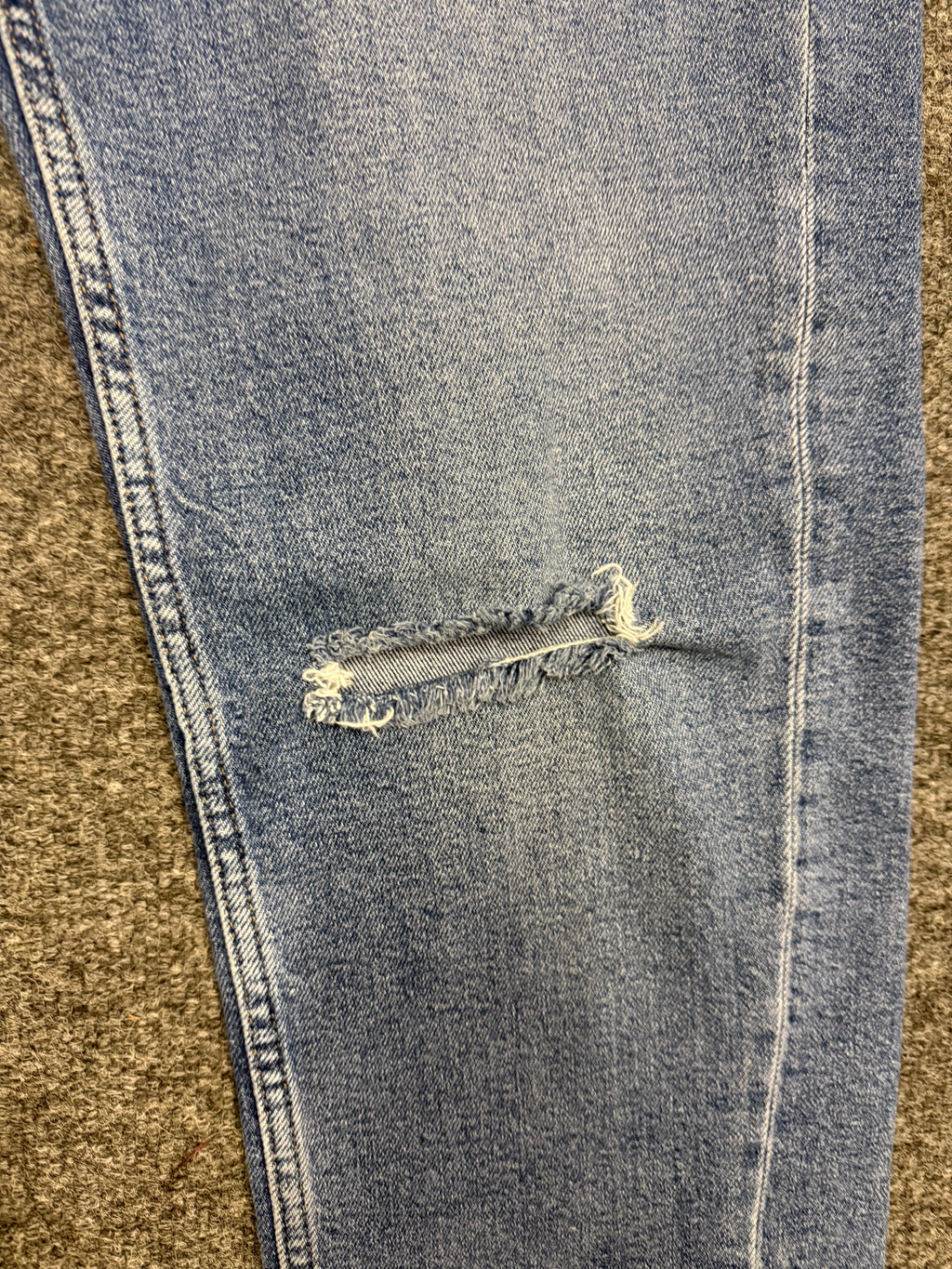 M&S rip knee barrel jeans