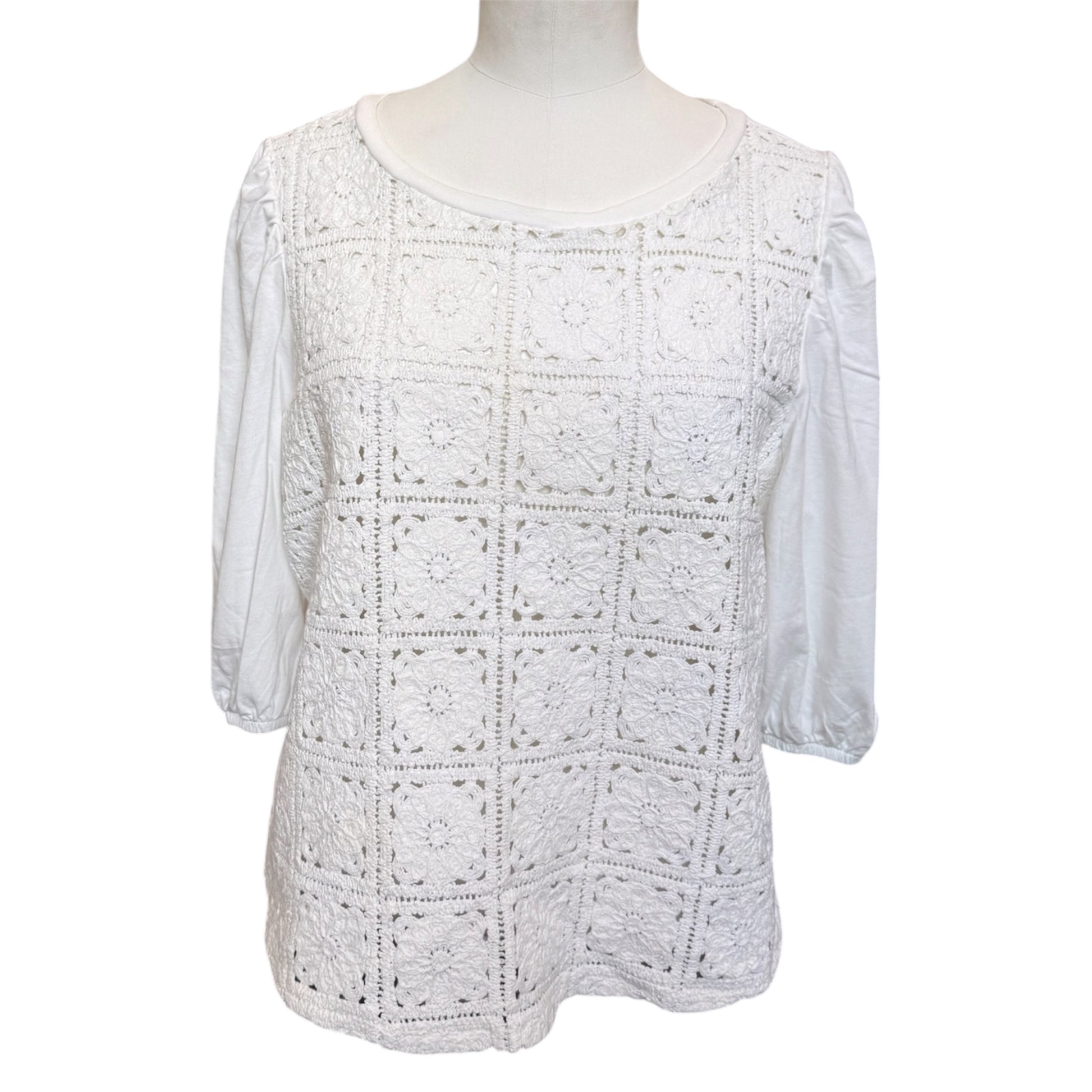 Very crochet front top with sleeves