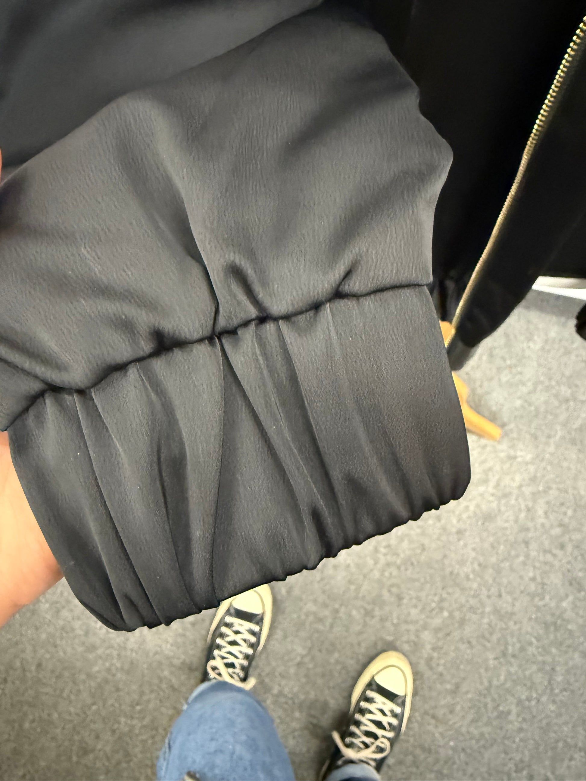 Next black zip bomber jacket