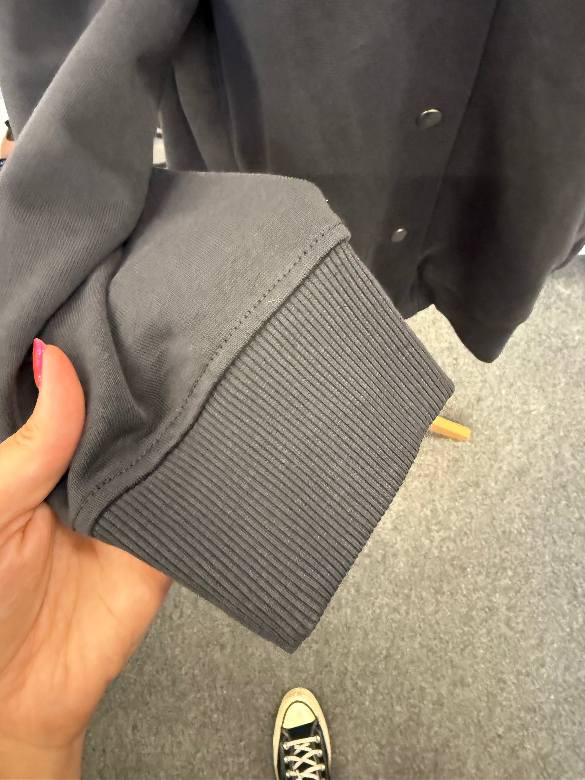 Zara dark grey bomber style jacket