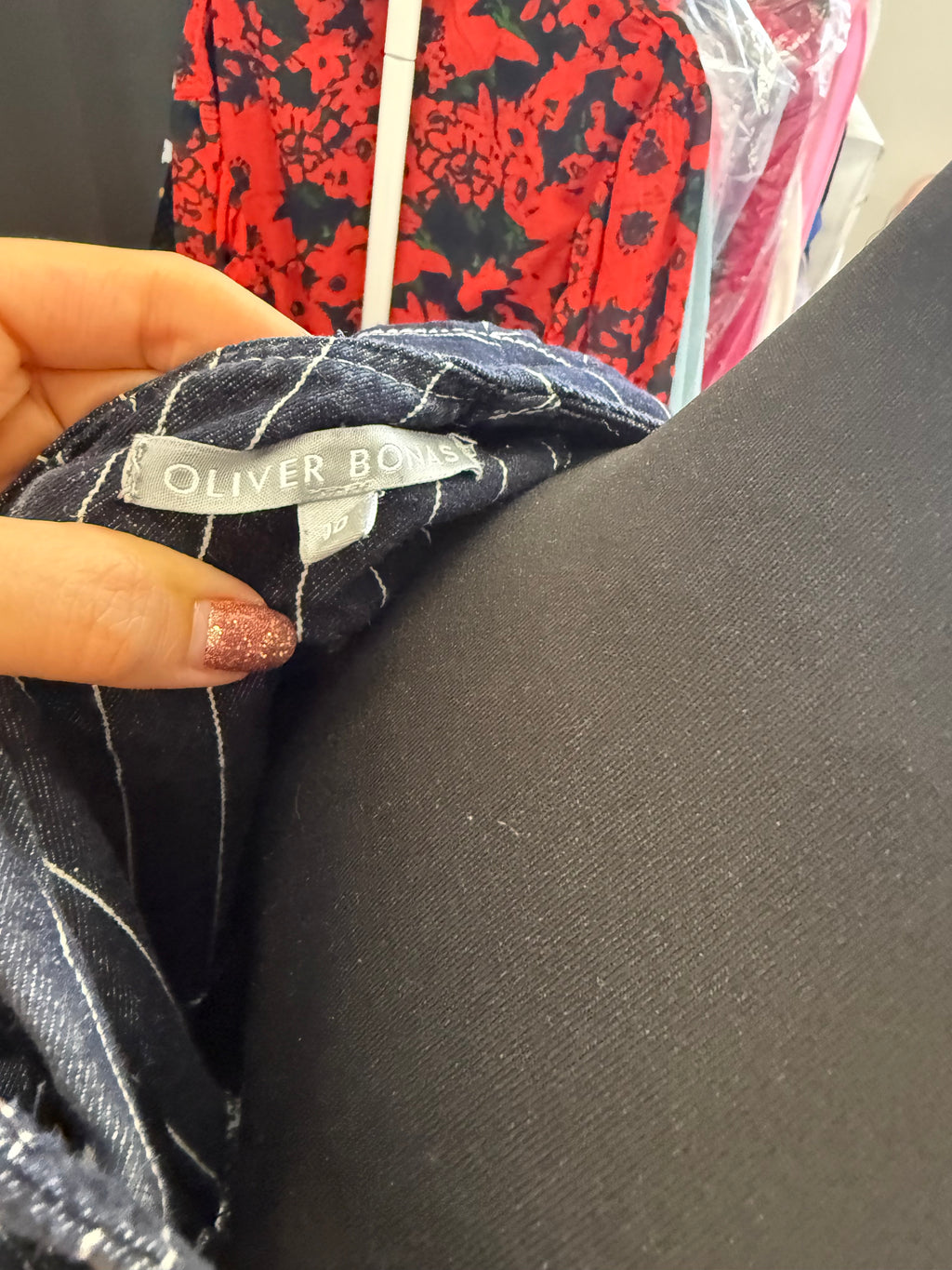 Oliver Bonas denim stripe dress