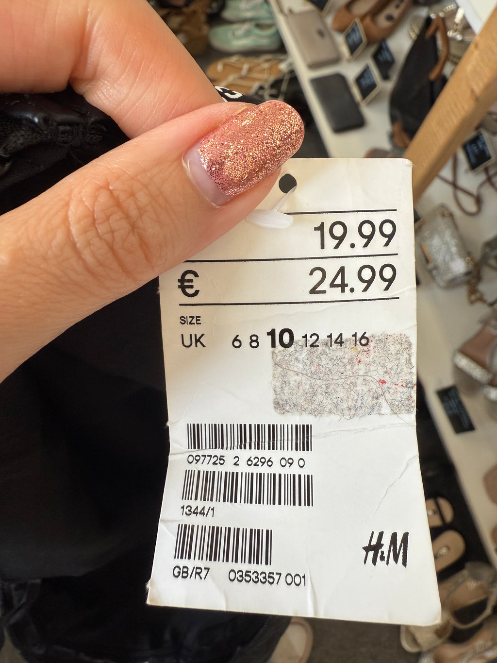 H&M pleather top strapless floor length dress