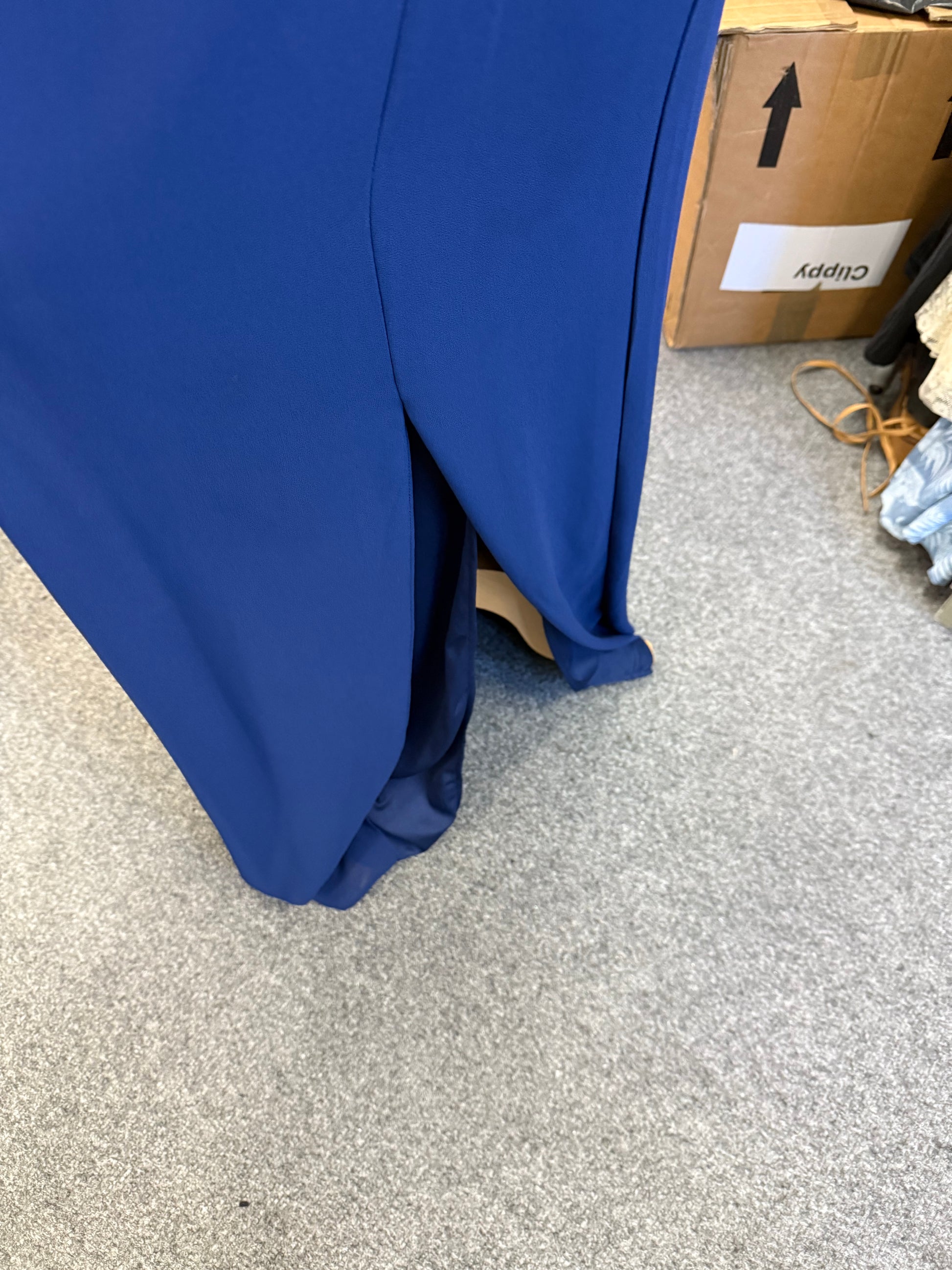 TFDN lace back occasion dress