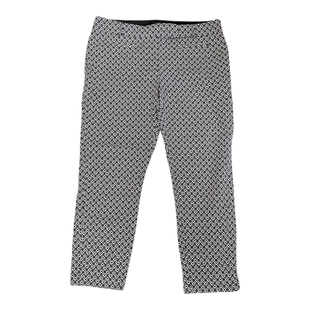 Next geometric print tapered trousers