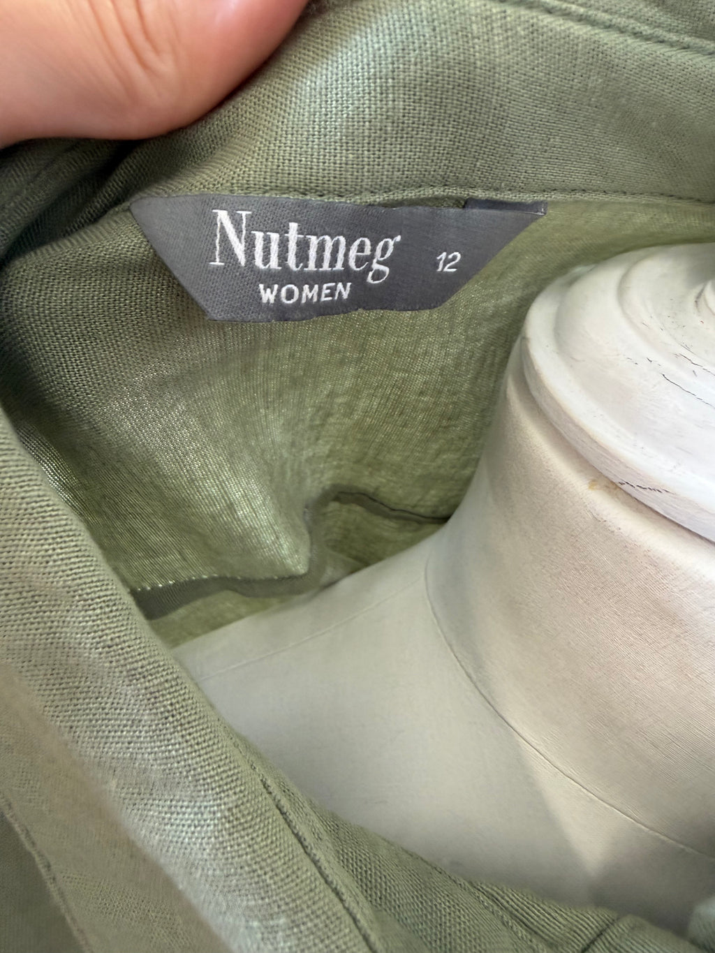 Nutmeg khaki long sleeved oversize shirt