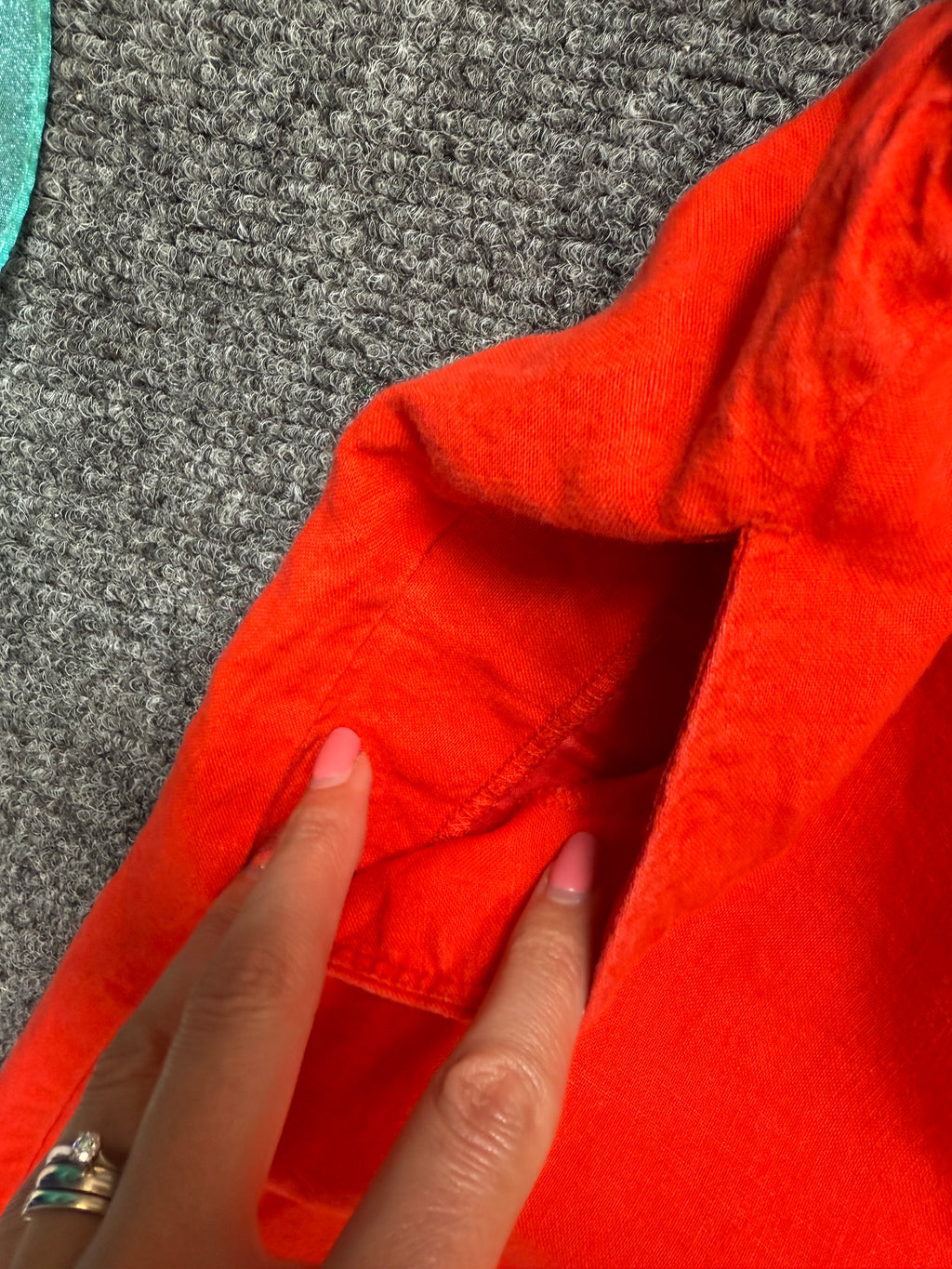 Zara red high waist wide leg trousers