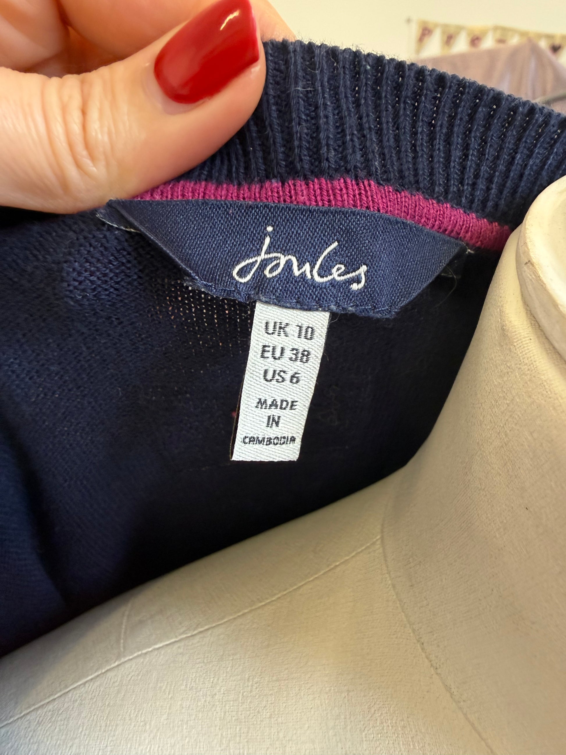 Joules navy jumper