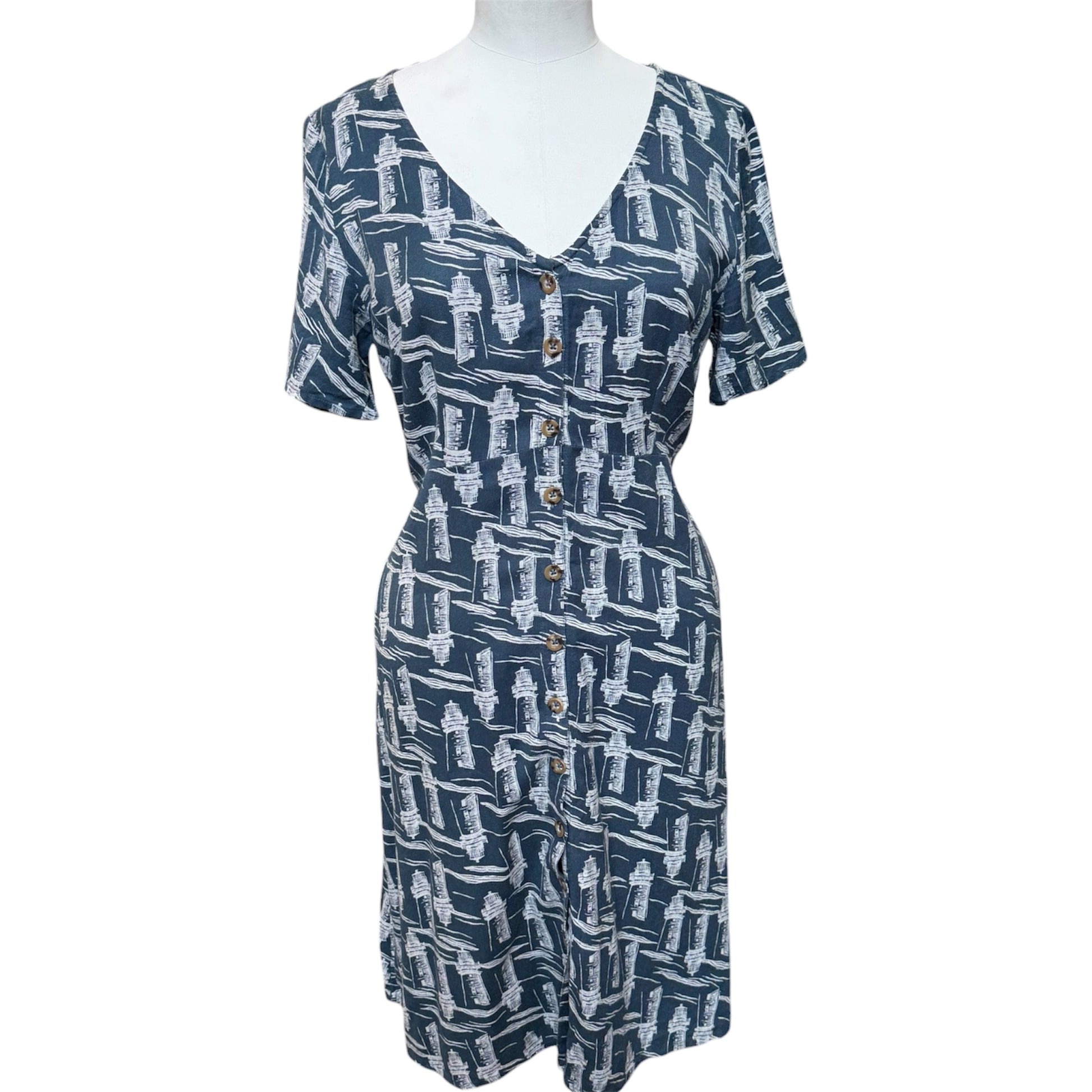 White Stuff lighthouse print dress