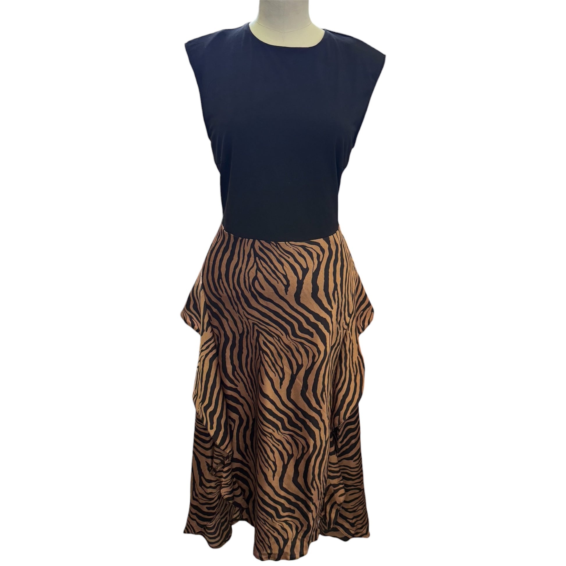 AX Paris animal print bottom tiered dress