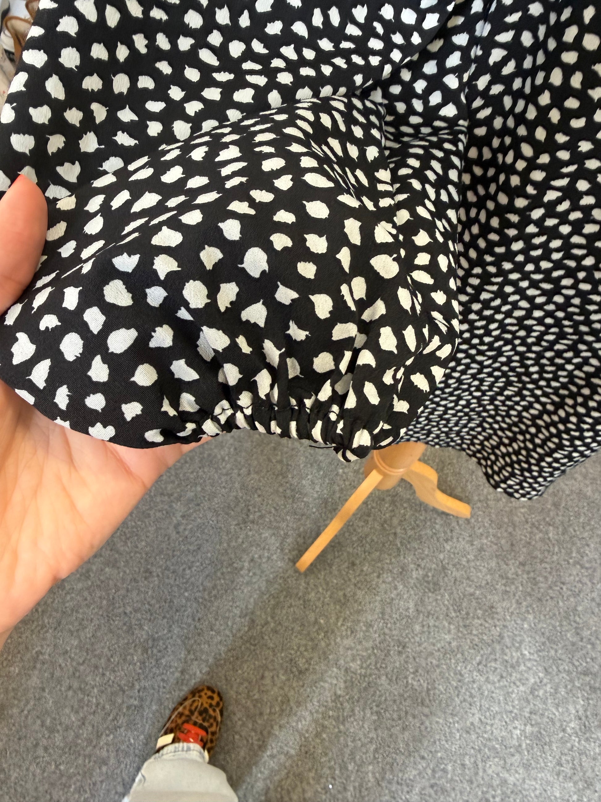 Missguided animal print long sleeve mini dress