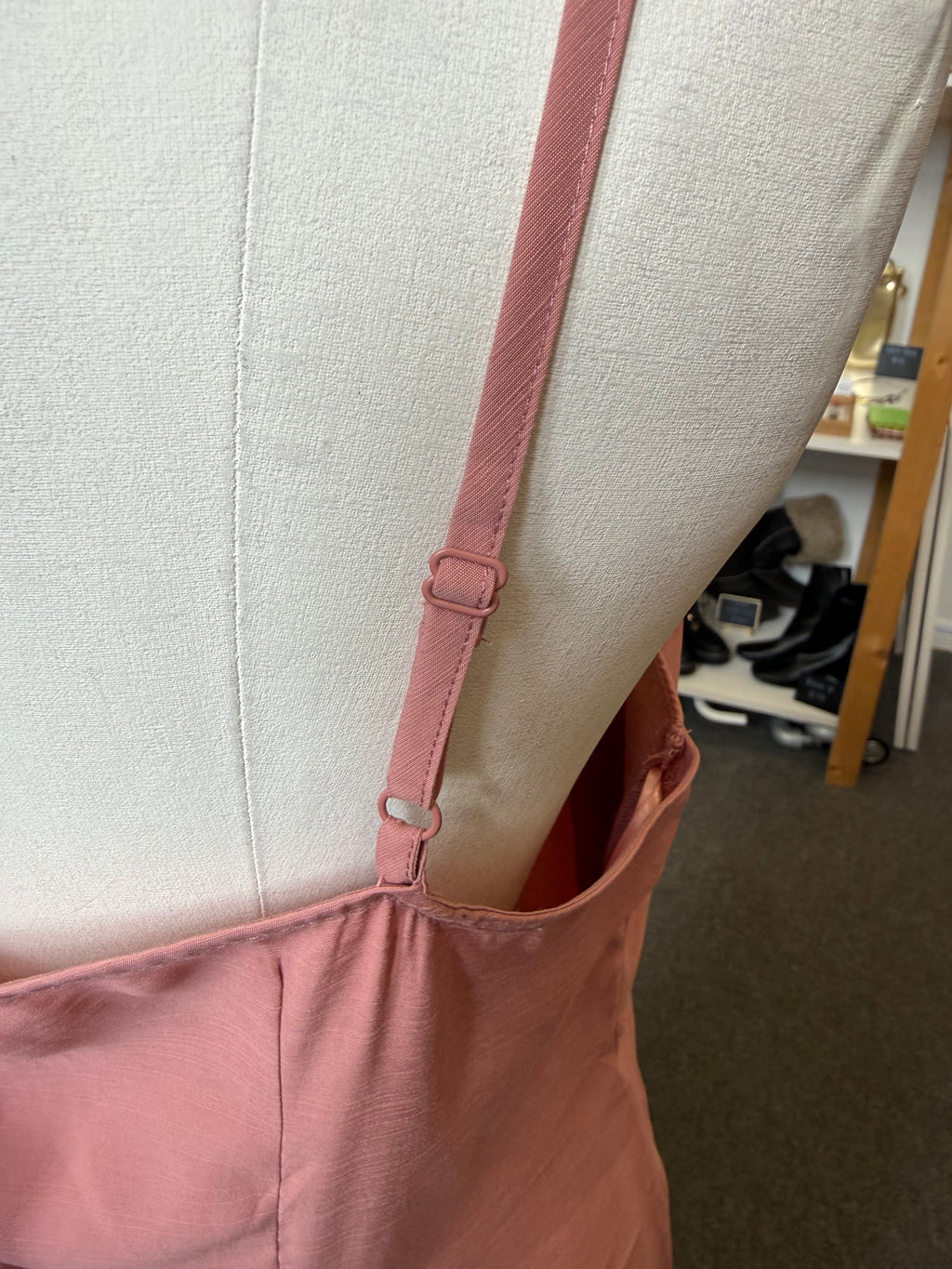George pink bow detail midi dress