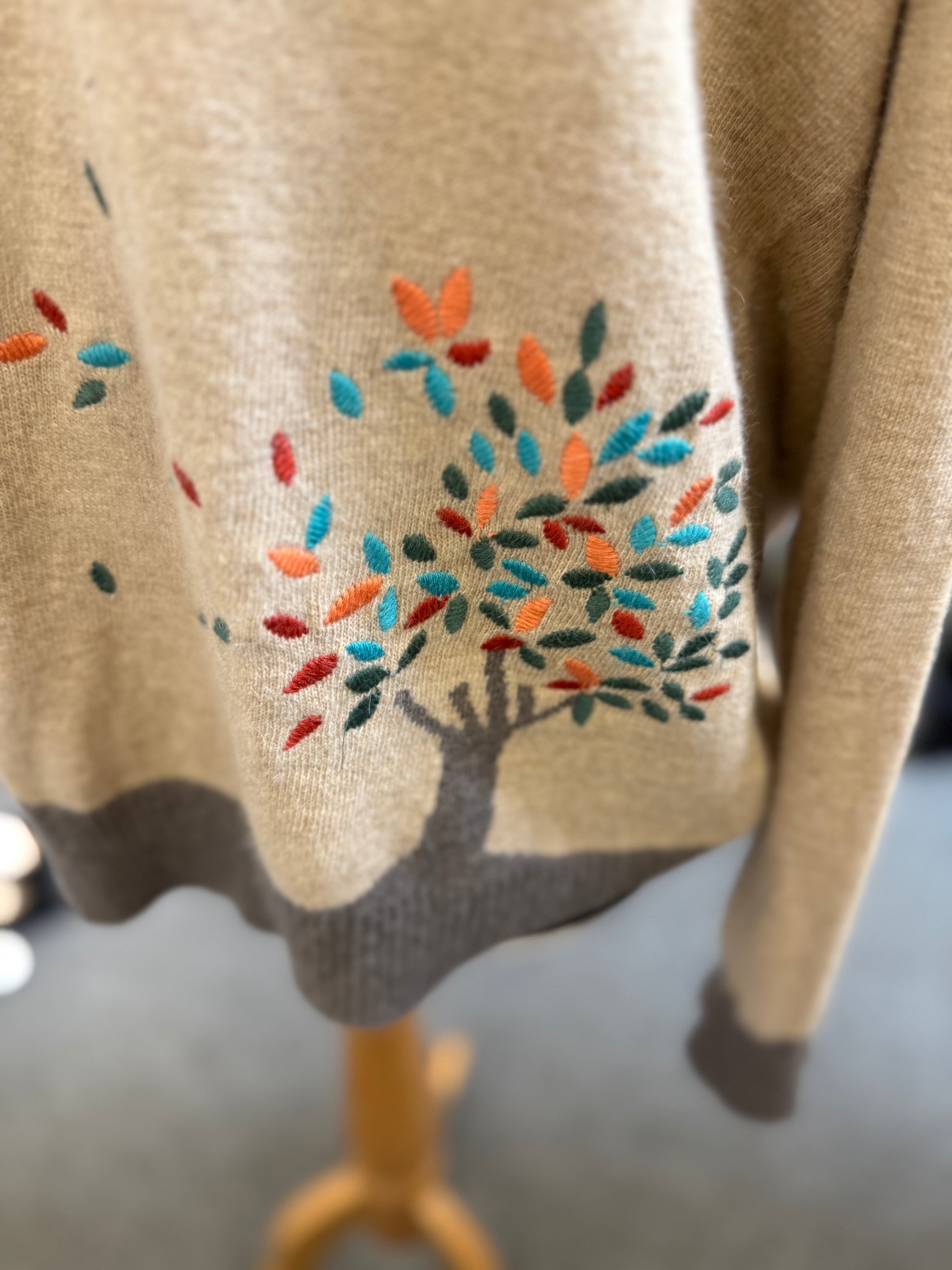 Monsoon beige ribbon back jumper