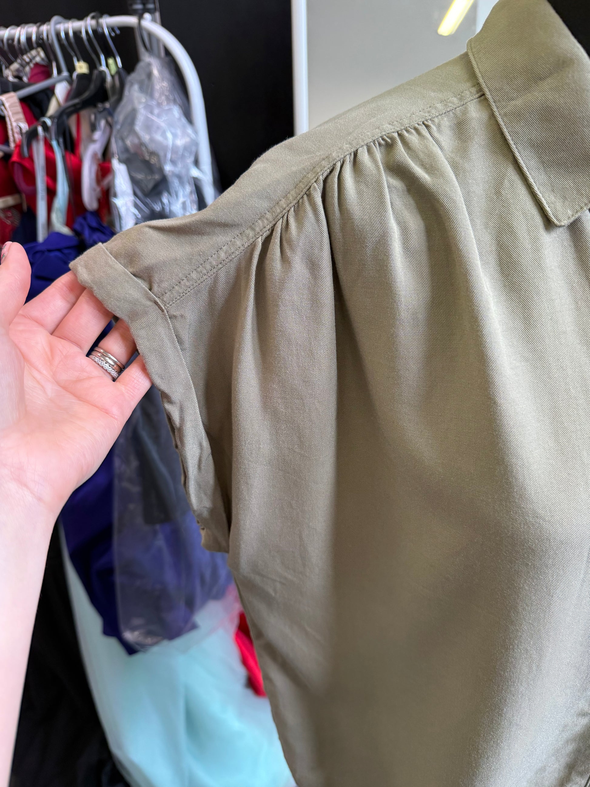 F&F khaki oversize casual shirt