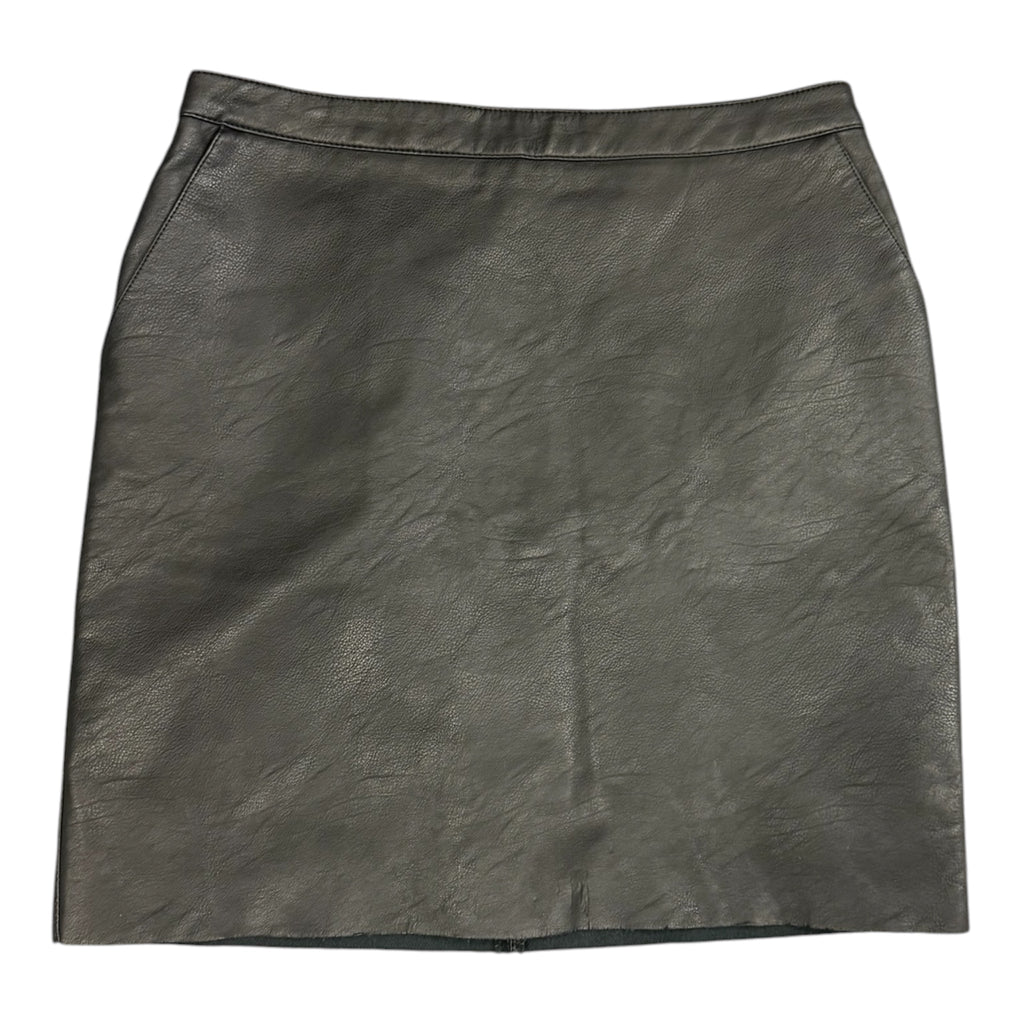 Warehouse black pleather mini skirt