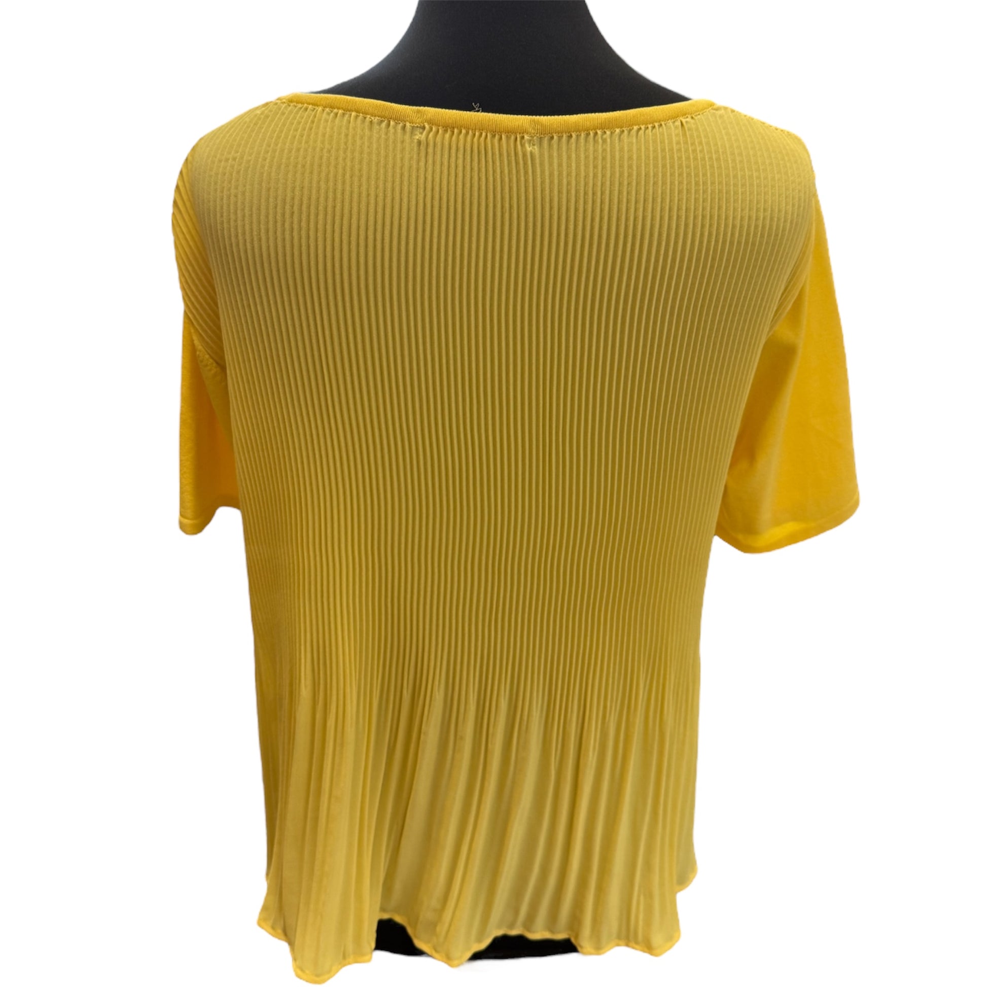 M&S pleated back shirt sleeve top