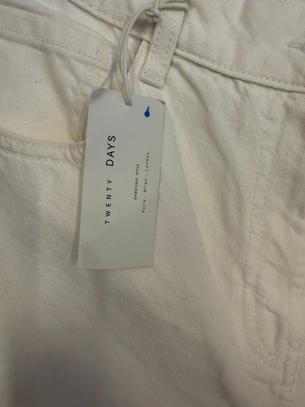 Twenty Days white wide leg jeans