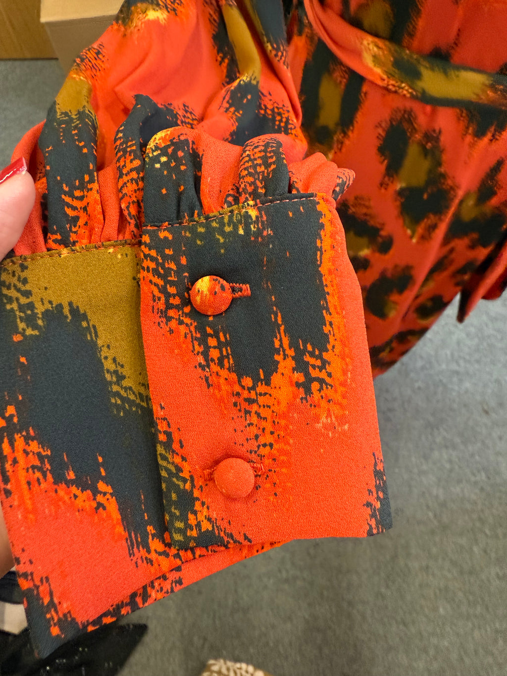 Next animal print long sleeved belted midi dress