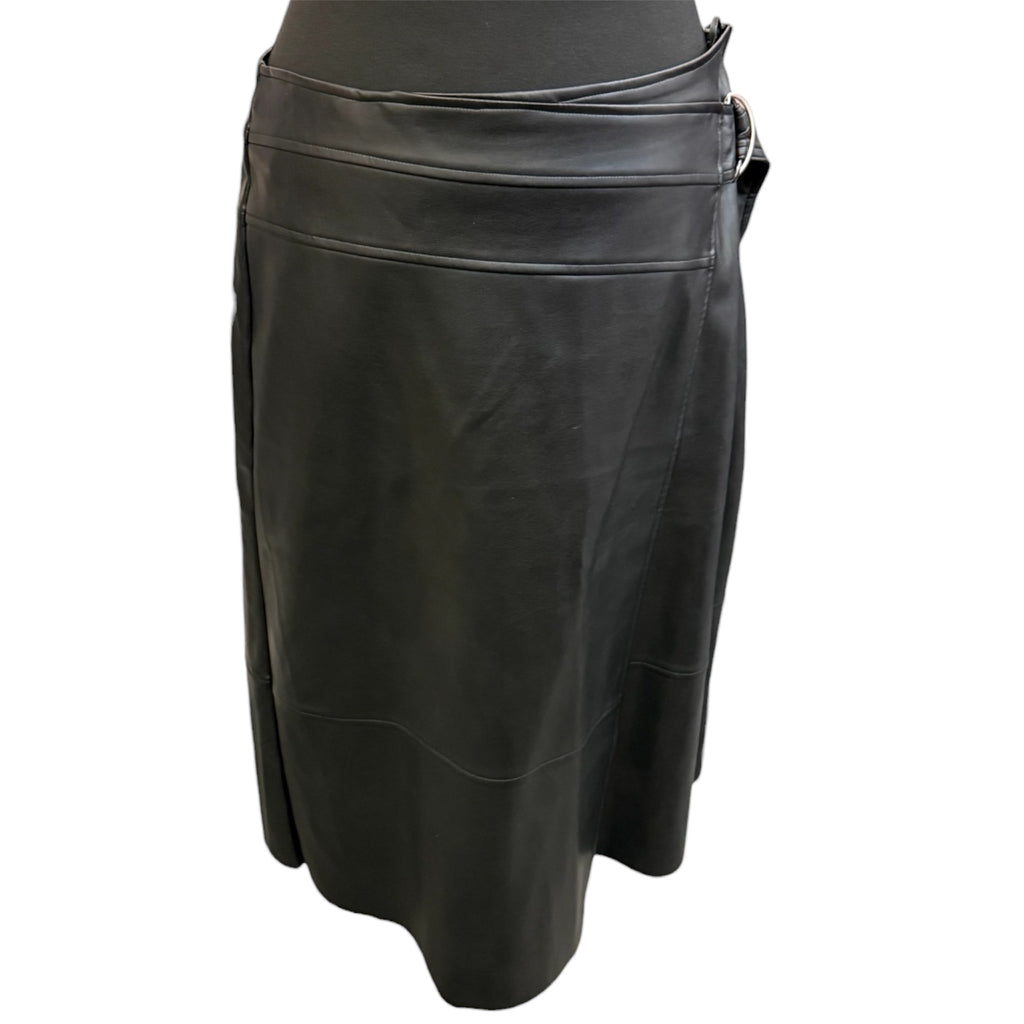 Next faux leather a-line skirt