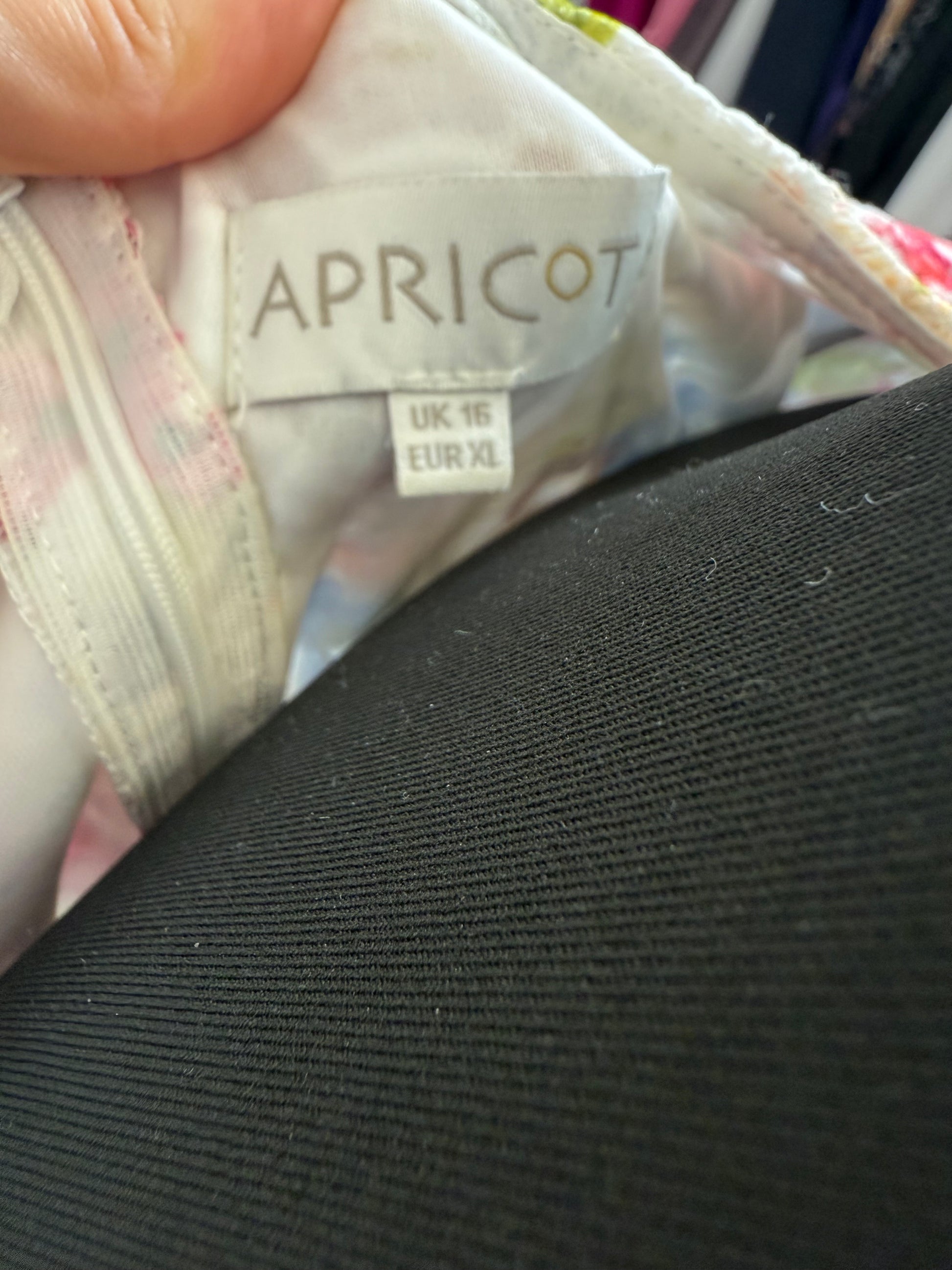 Apricot floral lace occasion dress