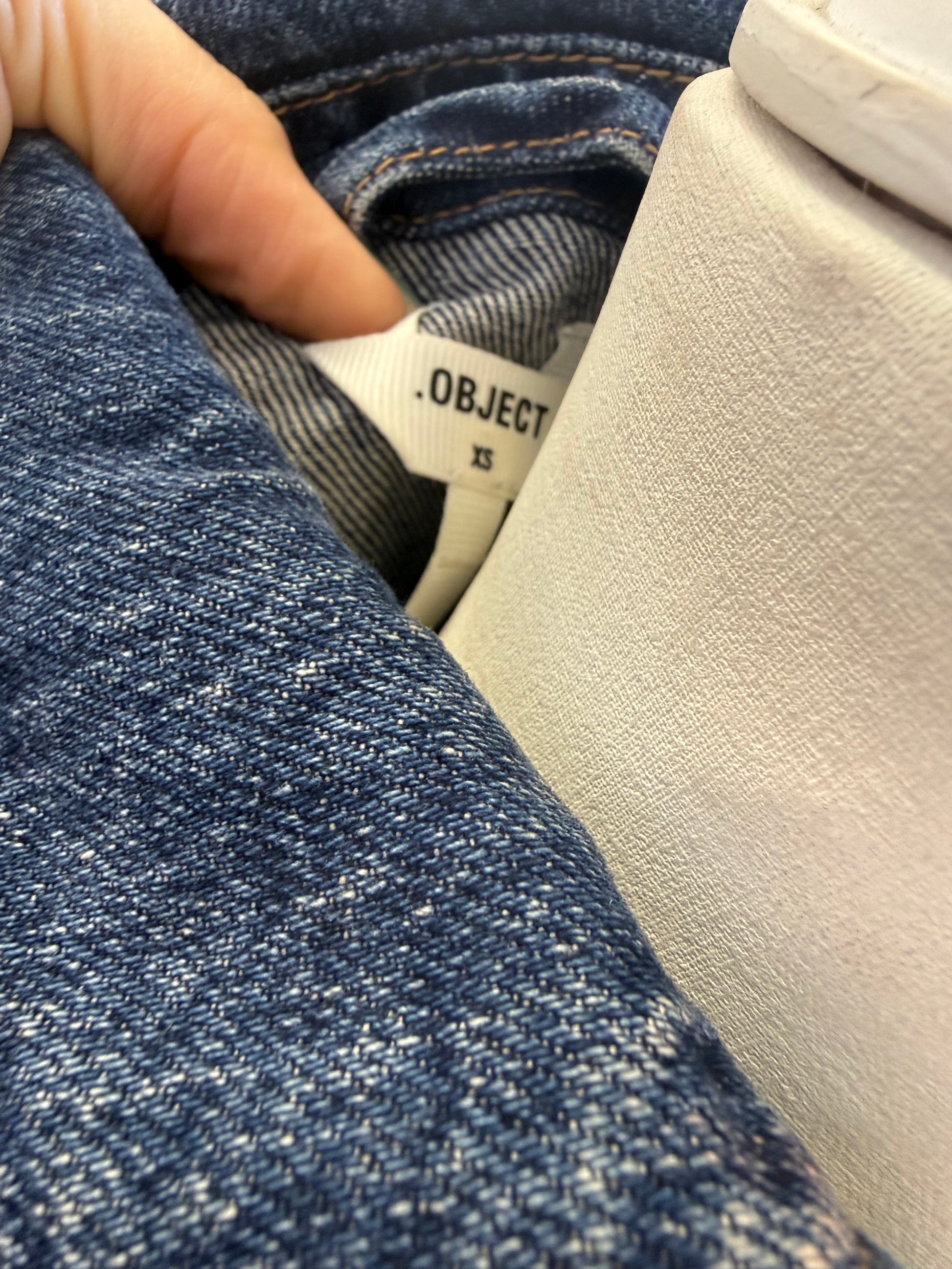 Object denim wide sleeve top