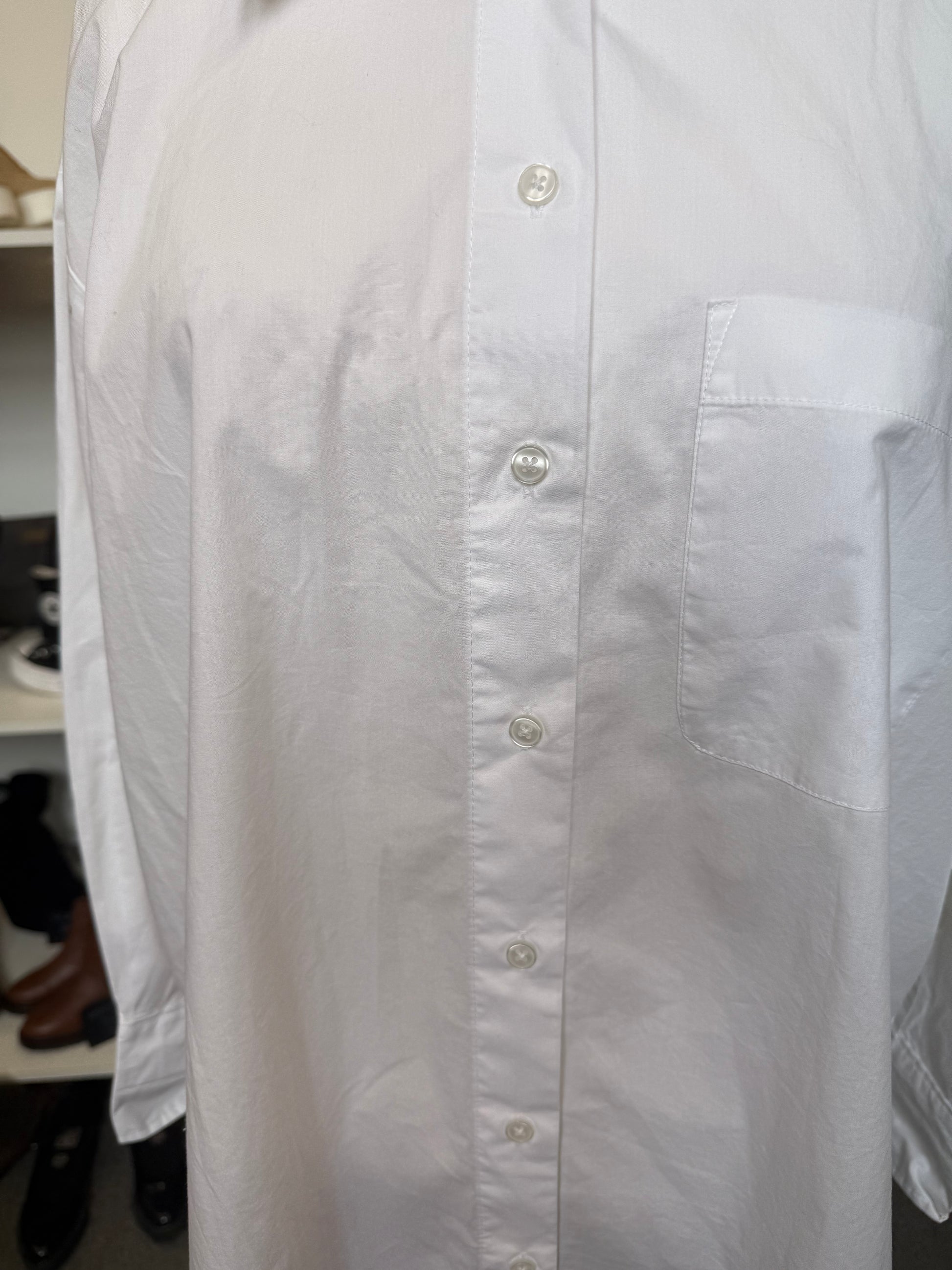 New Look white oversize shirt