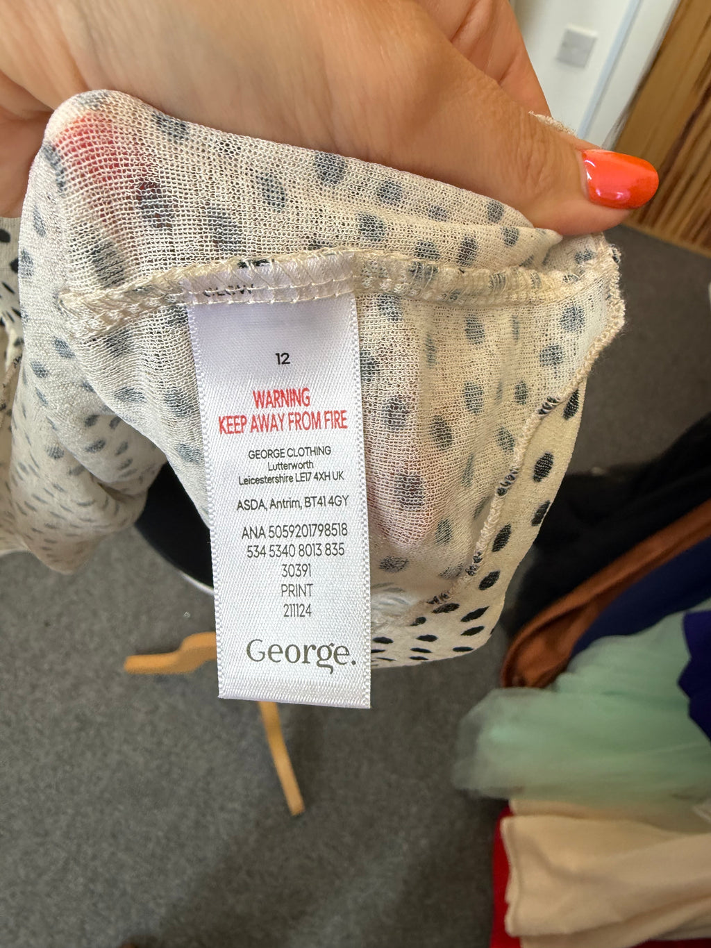 George polka dot high neck sleeveless blouse