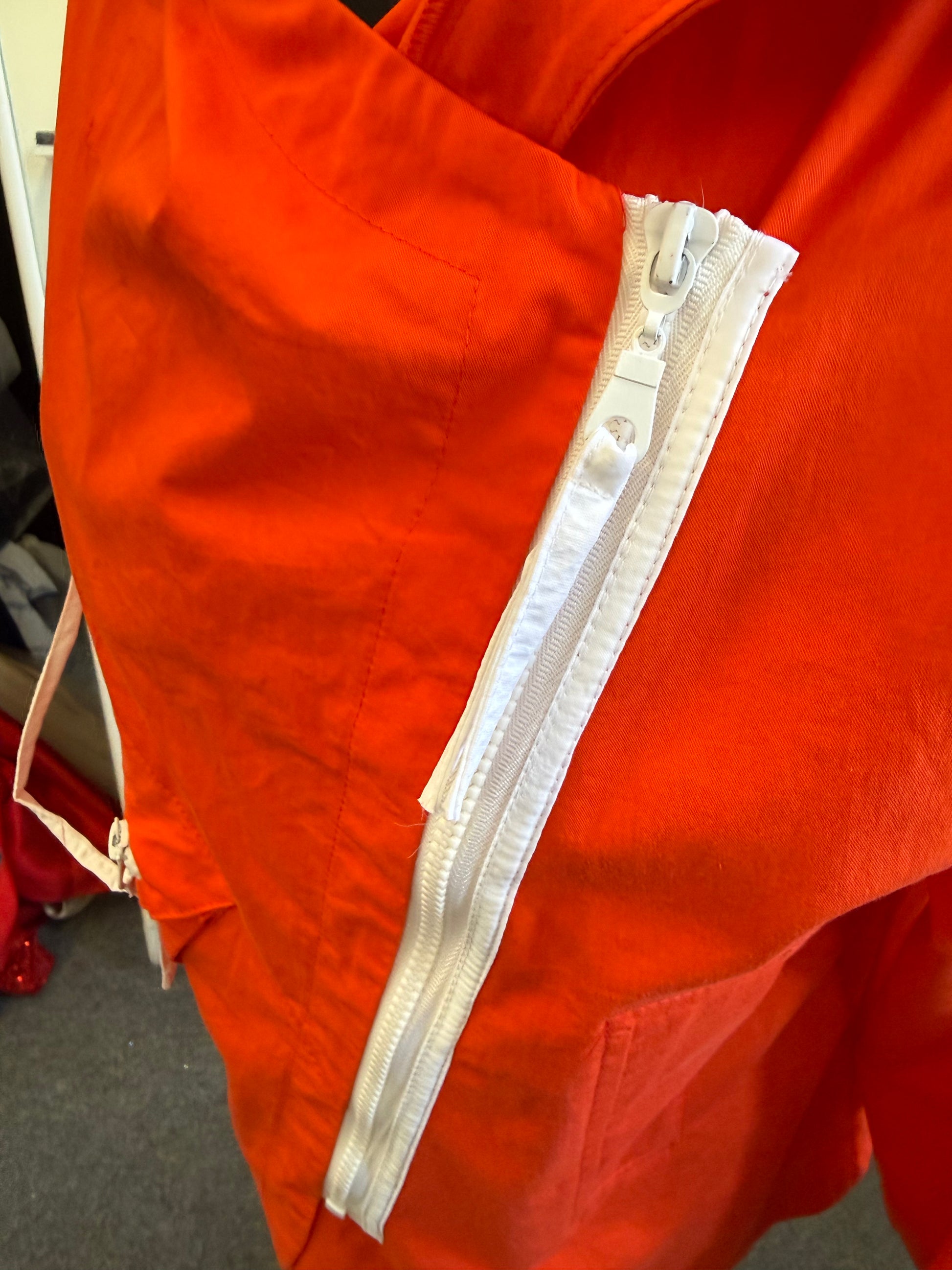 Inco red hooded lightweight jacket