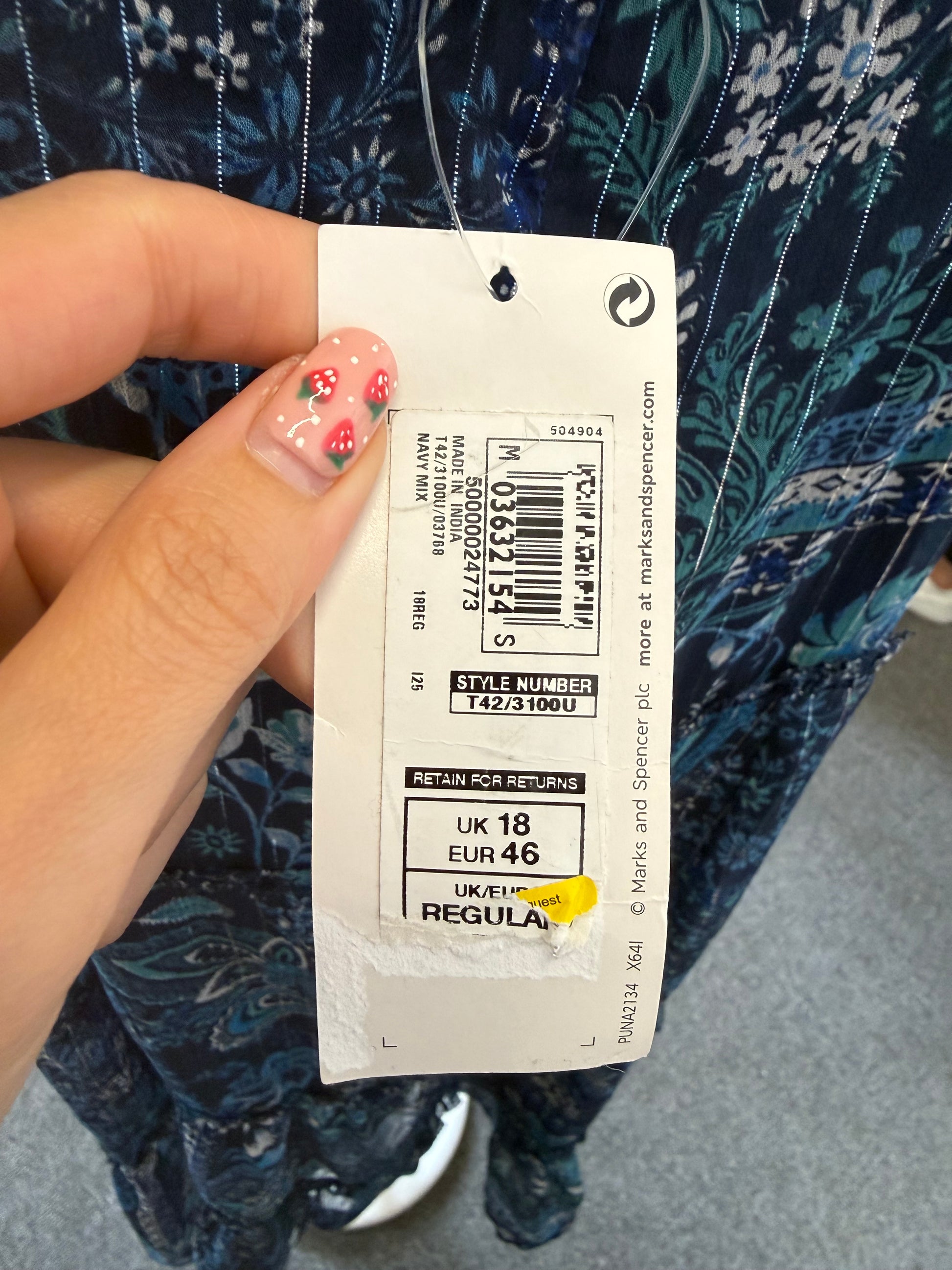 Per Una bead detail strap floral dress