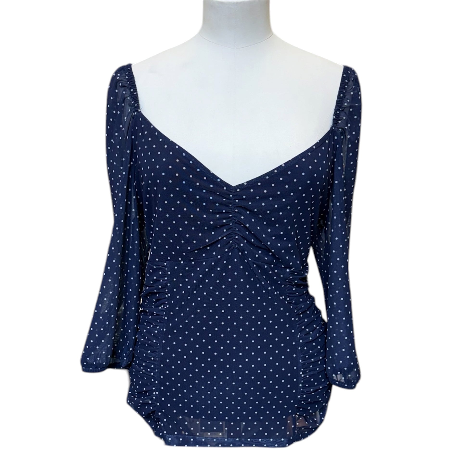 Sosander polka dot long sleeved top