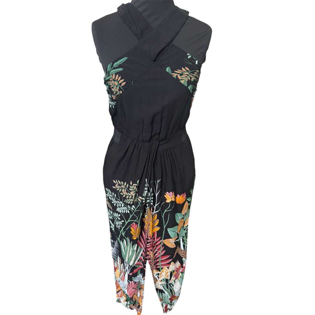 Warehouse cross back midi dress