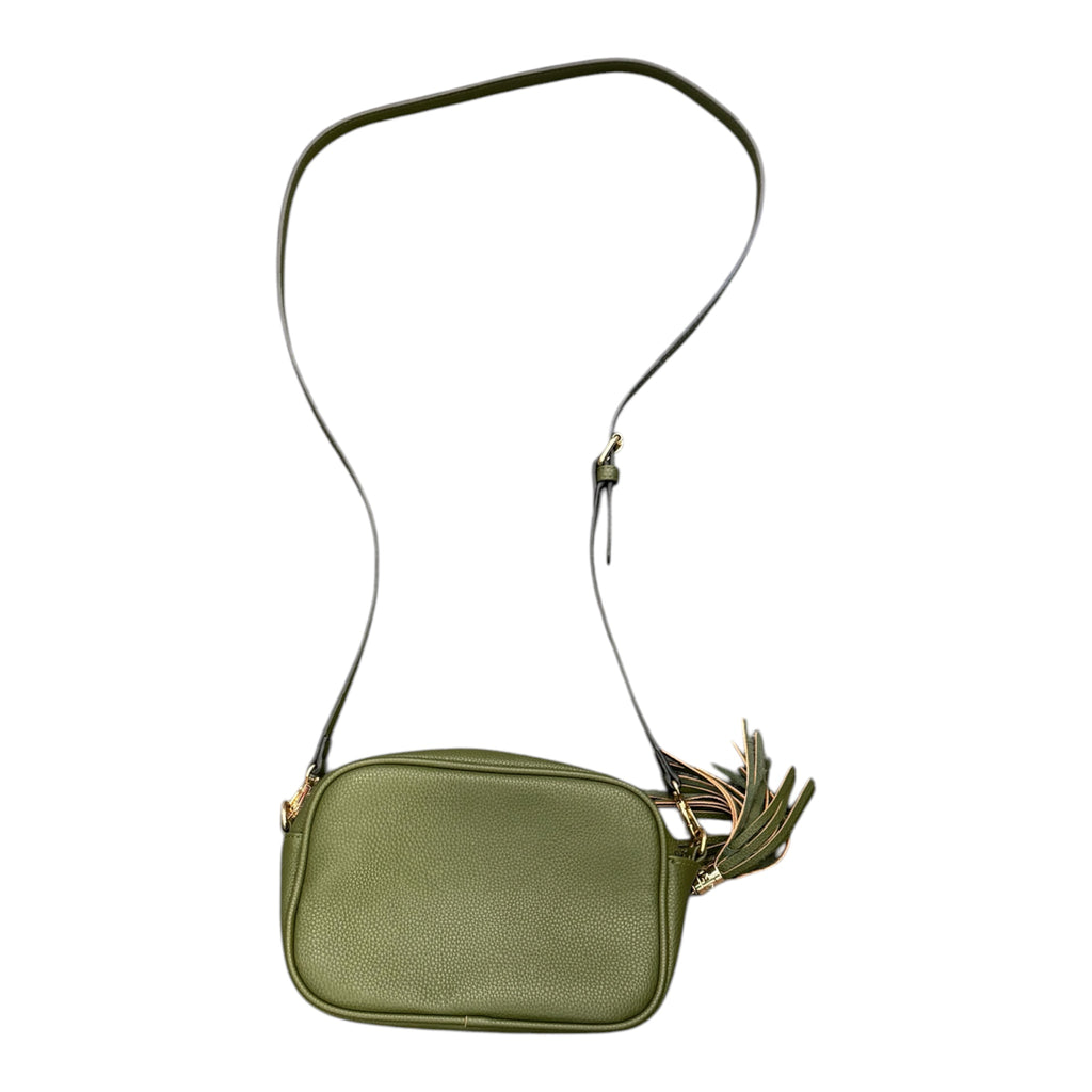 Khaki box crossbody bag