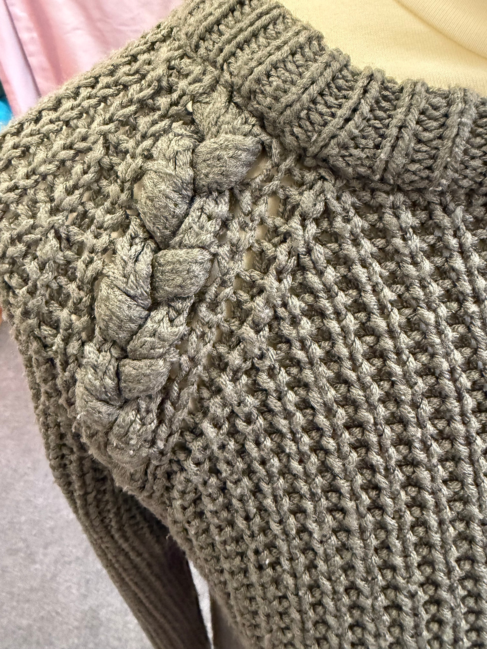 Primark khaki knit jumper
