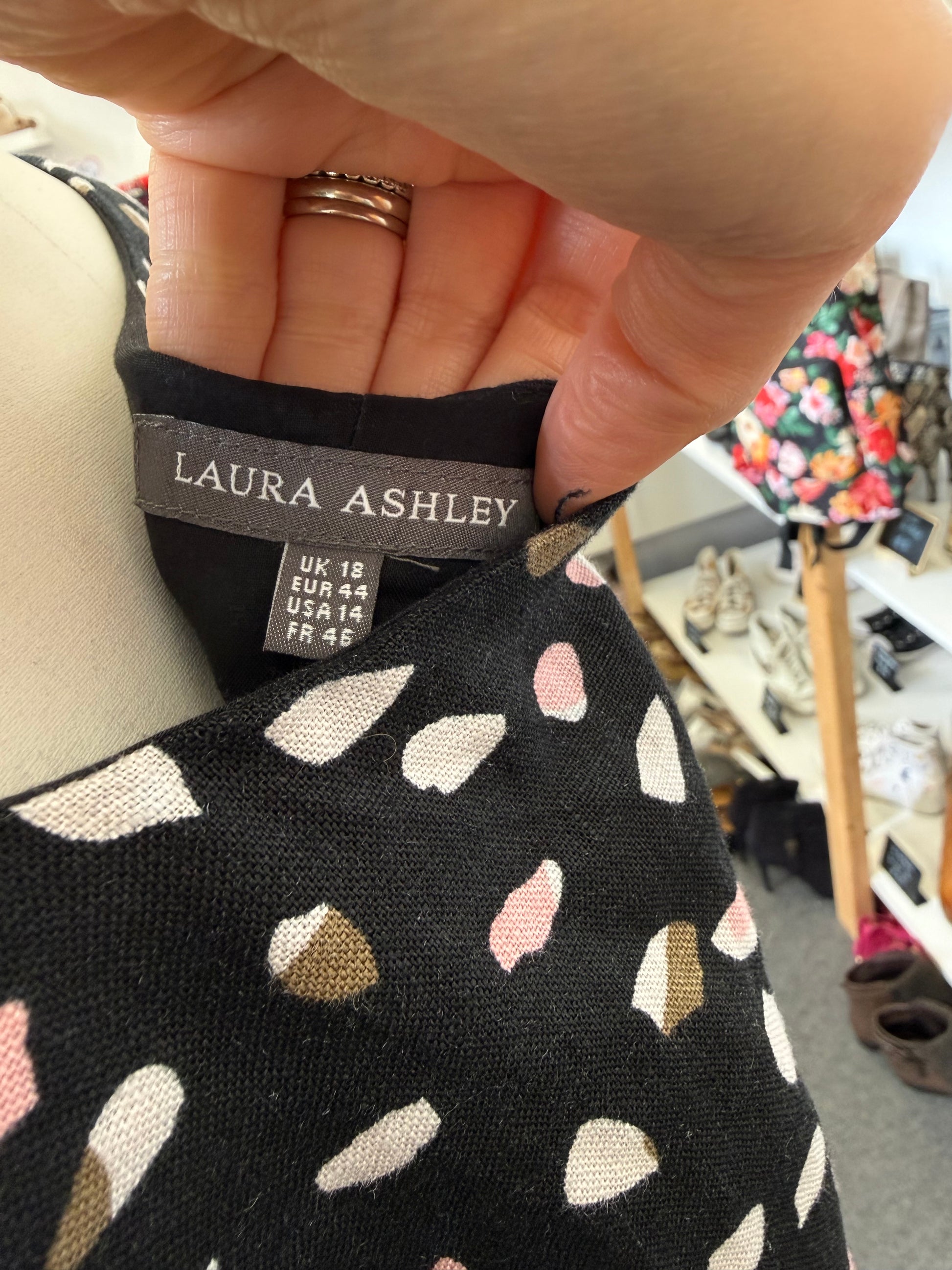 Laura Ashley linen spot dress
