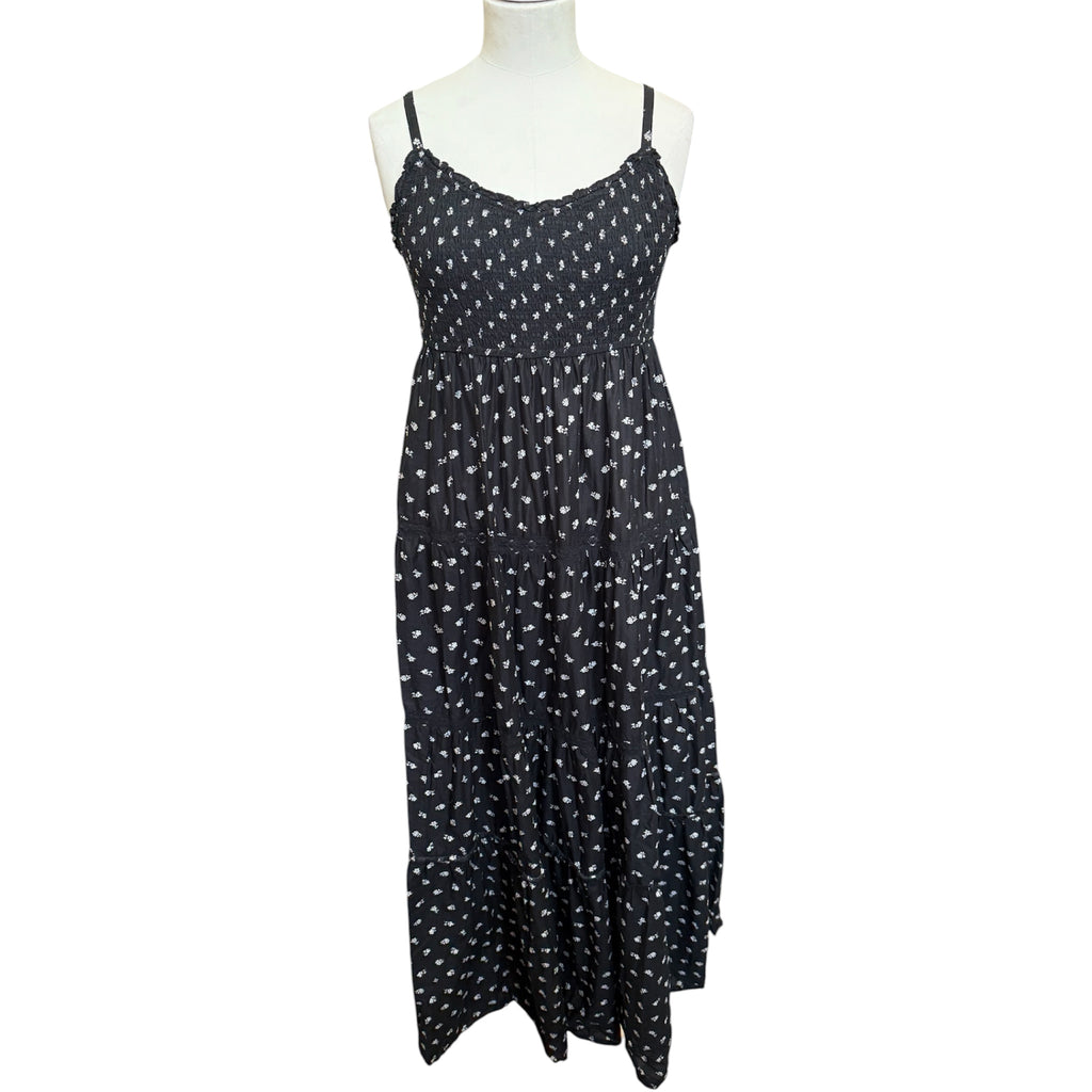 Per Una black and white tiered maxi dress