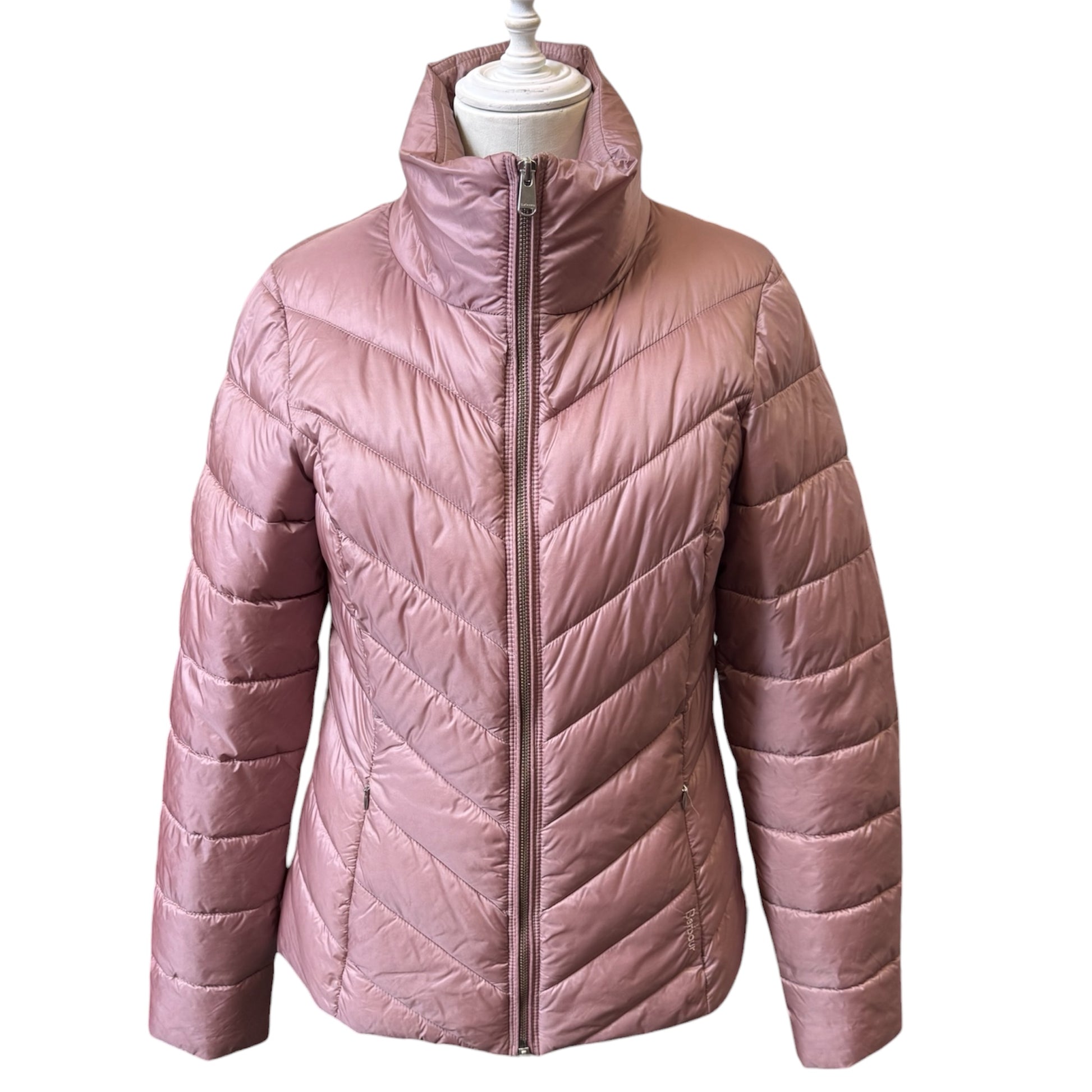 Barbour pale pink padded jacket